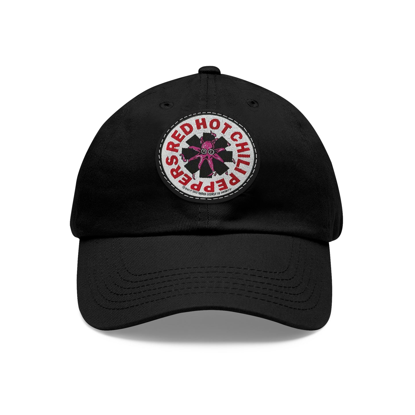 Red Hot Chili Peppers Logo Leather Patch Dad Cap