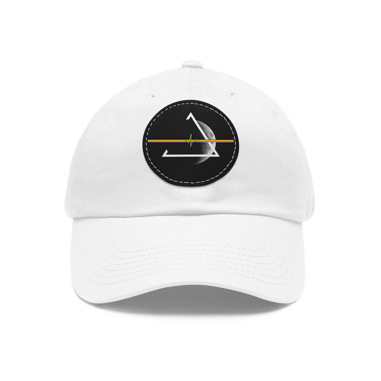 Alternative Pink Floyd Dark Side of the Moon Leather Patch Dad Cap
