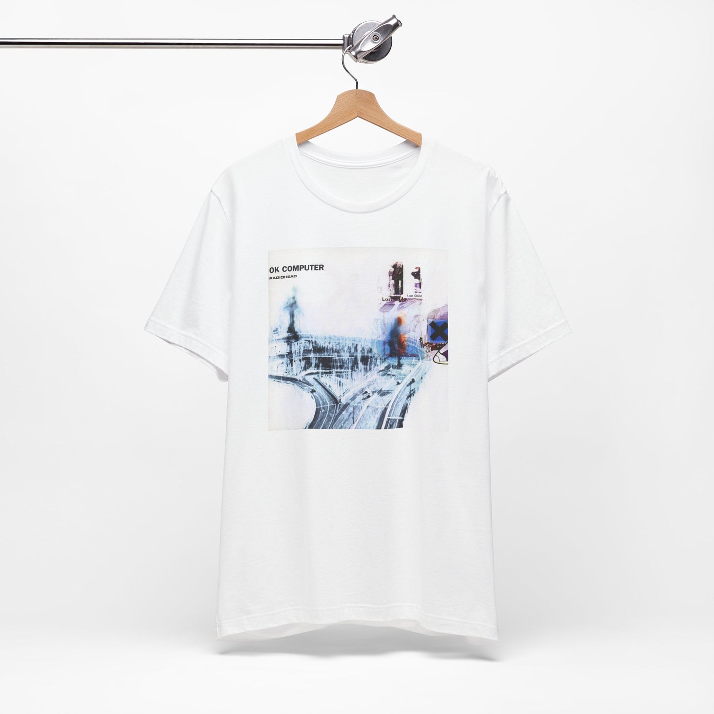 Radiohead OK Computer Shirt, Vintage Radiohead OK Computer T-shirt, Unisex Radiohead Gift, Cotton Short Sleeve Radiohead Graphic Band Print