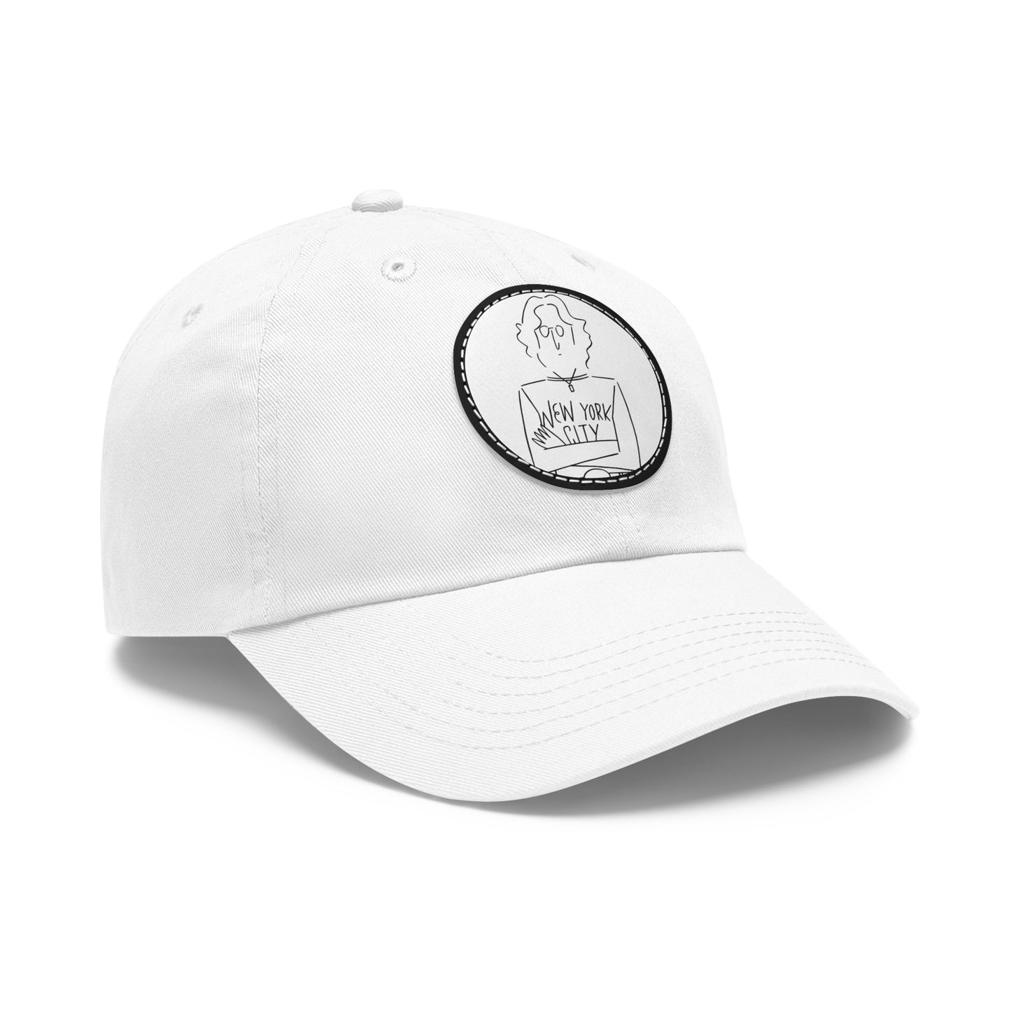 John Lennon New York City Leather Patch Dad Cap