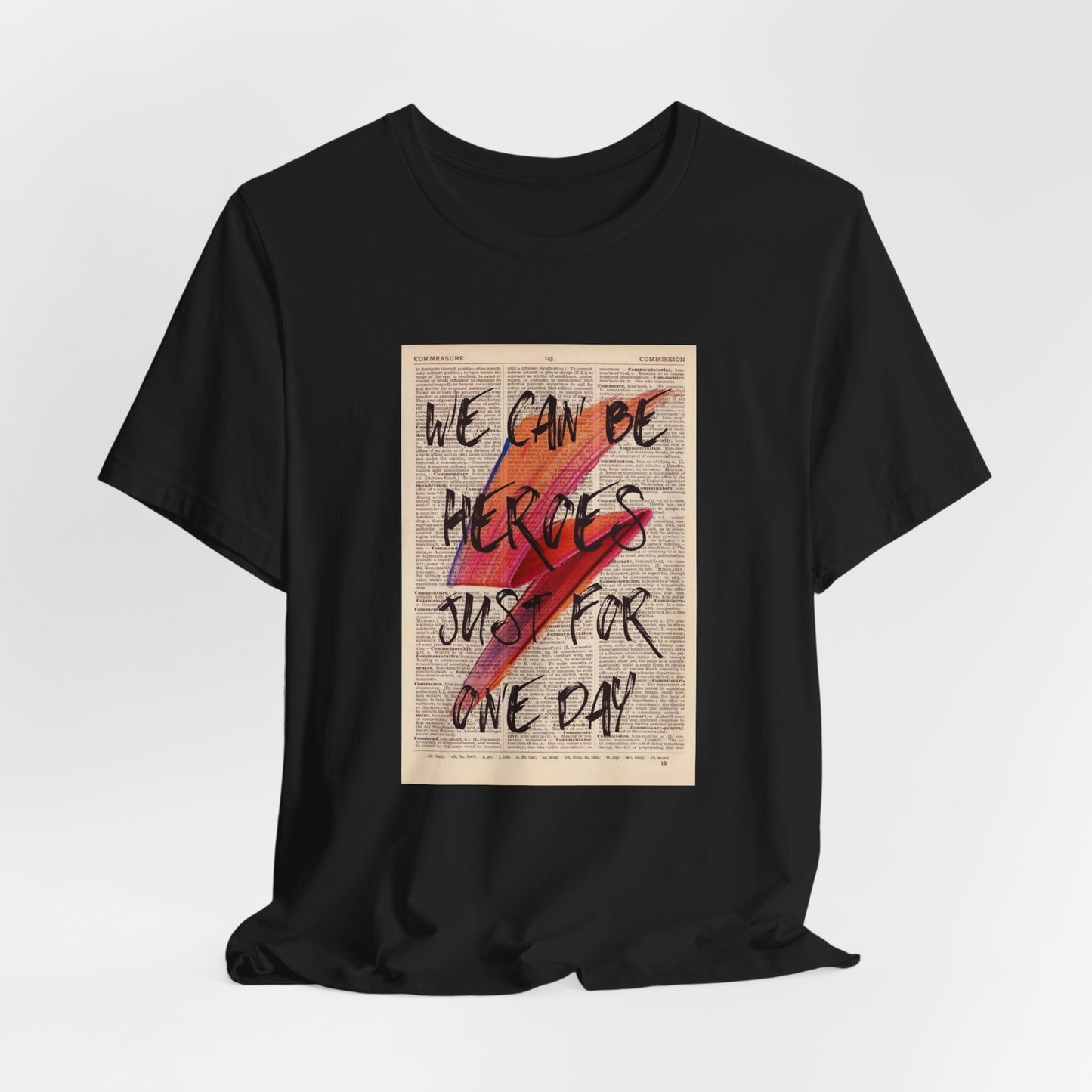 We Can Be Heroes Just For One Day Shirt - Vintage David Bowie Shirt - Retro Bowie T-shirt - Short Sleeve David Bowie