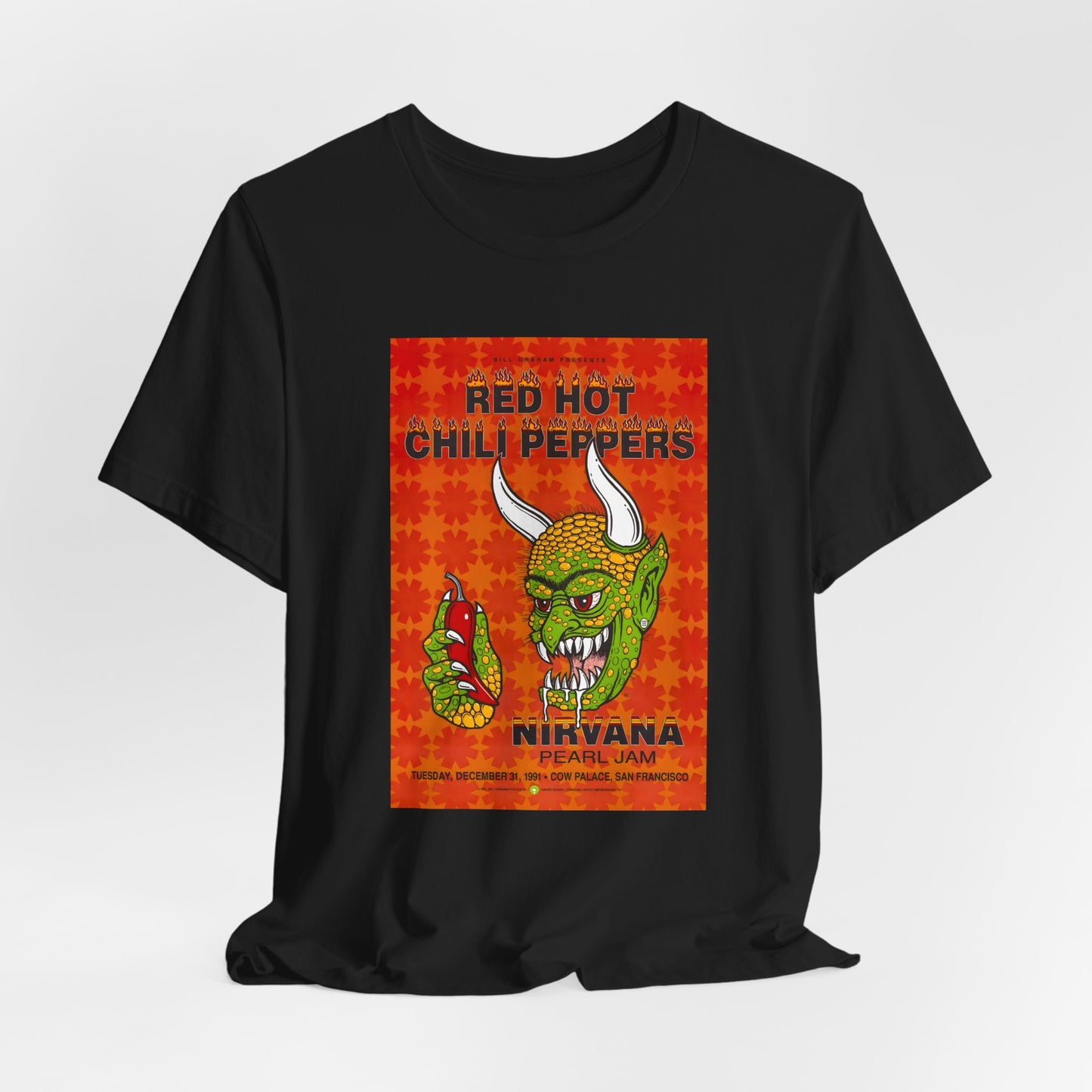 Red Hot Chili Peppers, Pearl Jam Nirvana San Francisco Tour Shirt