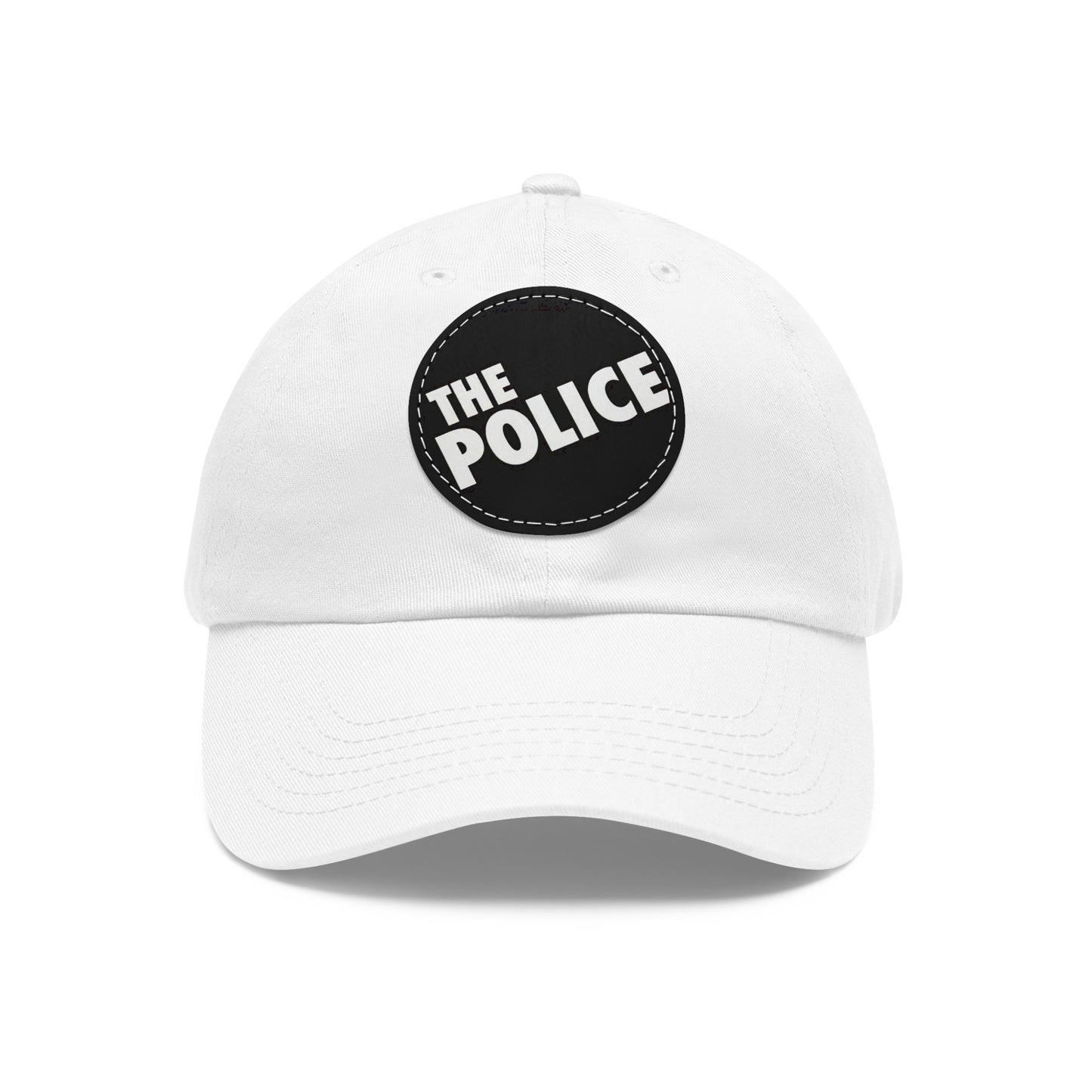 The Police Logo Leather Patch Dad Cap