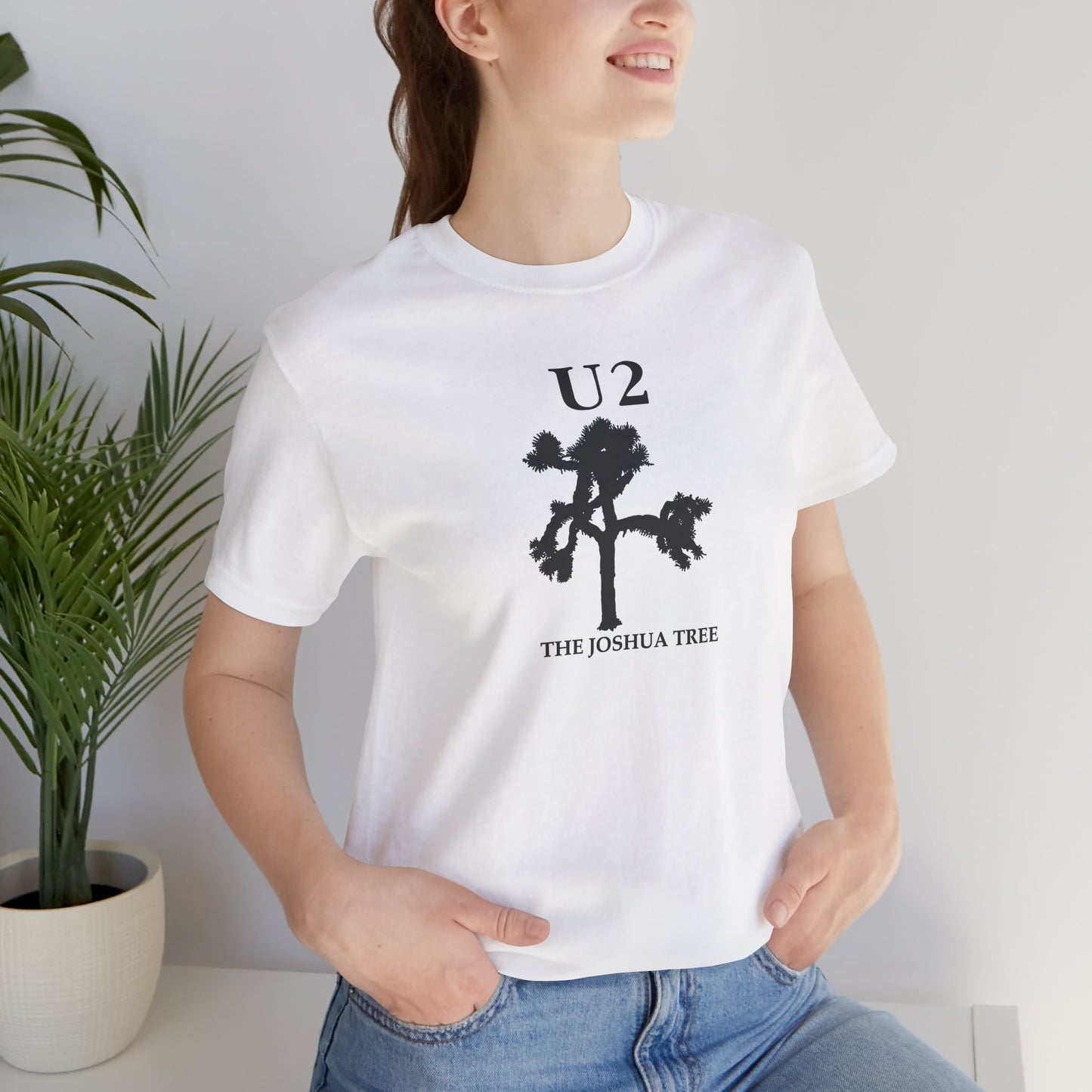 U2 The Joshua White Shirt - U2 Joshua Tree Retro Tshirt - Unisex U2 Gift - Vintage Unique U2 Shirt - Trendy U2 Shirt