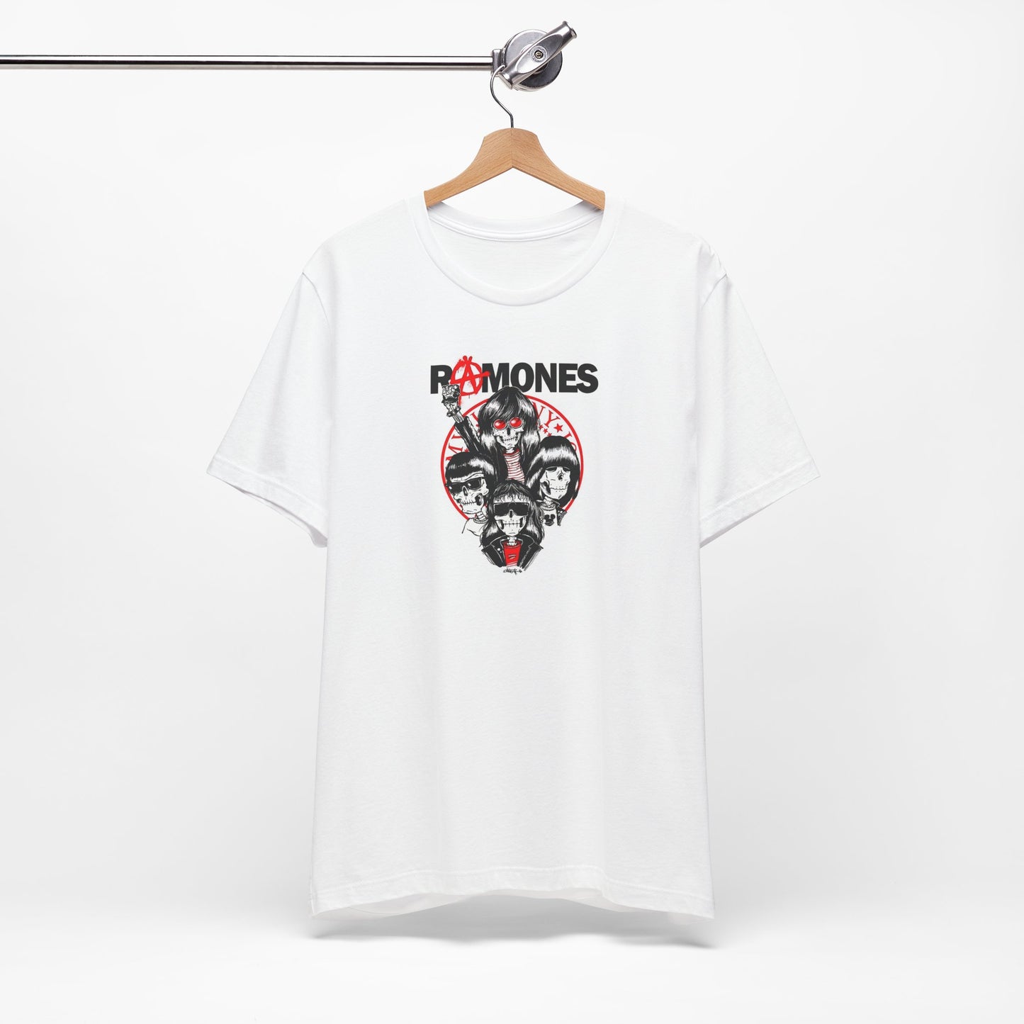 White Cotton Ramones Tee