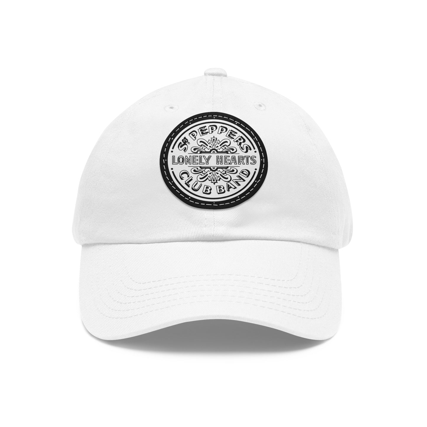 Beatles Sgt Peppers Leather Patch Dad Cap