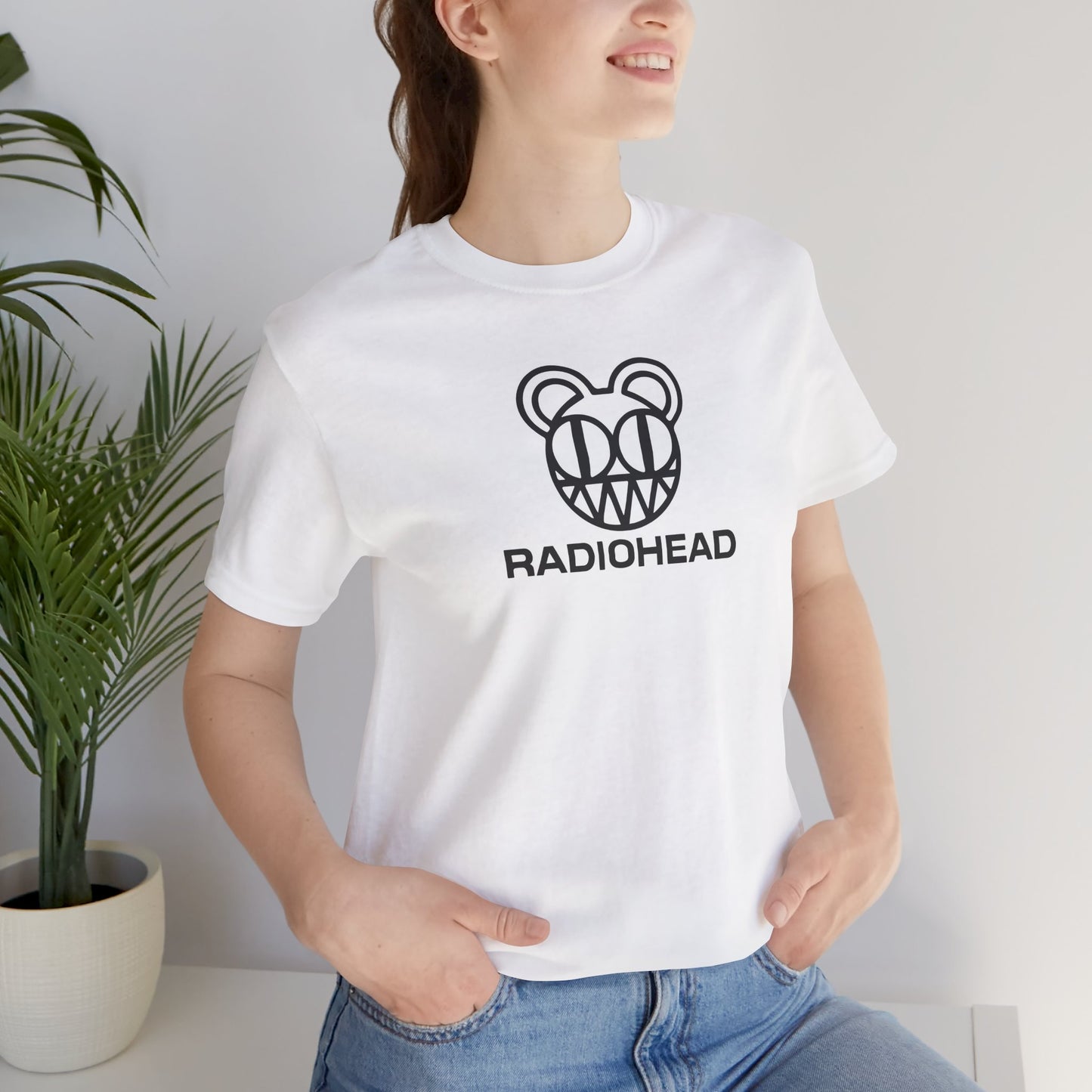 Radiohead Logo White Cotton Shirt