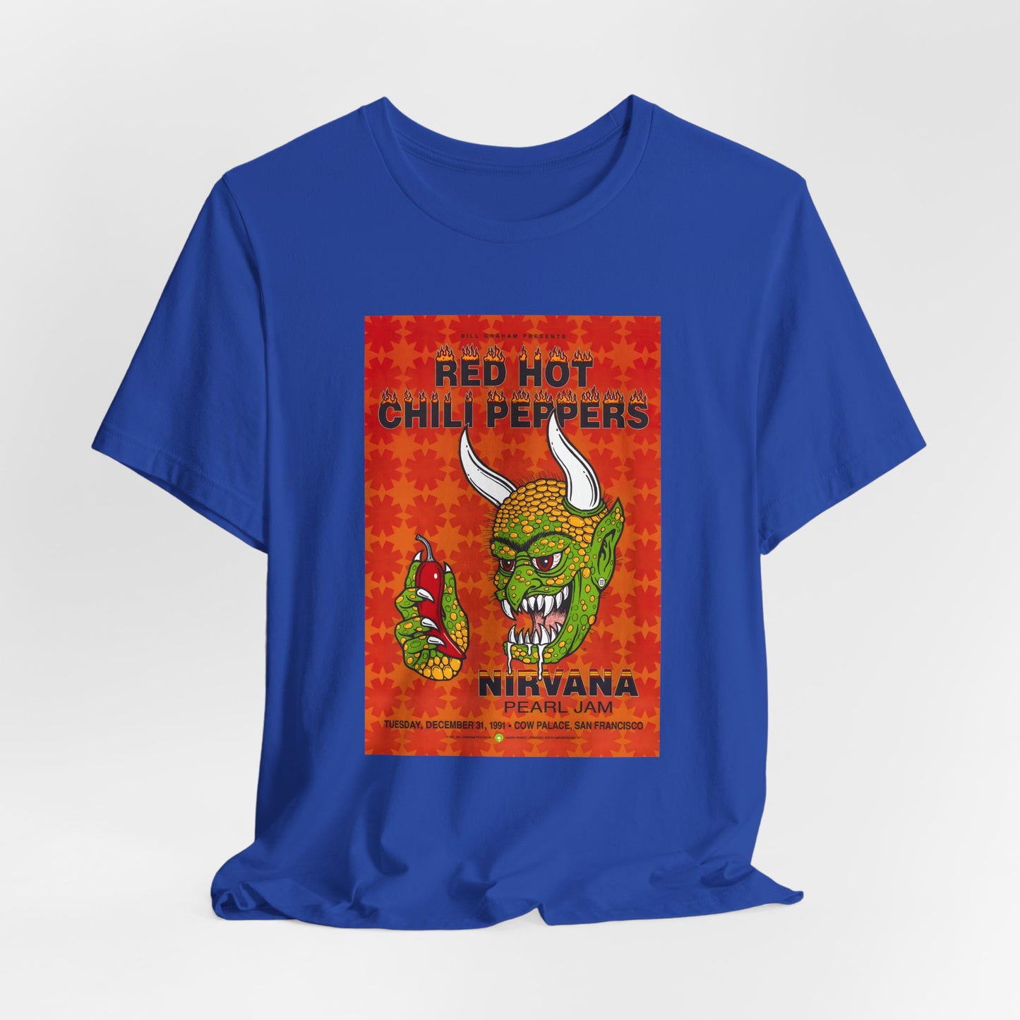 Red Hot Chili Peppers, Pearl Jam Nirvana San Francisco Tour Shirt