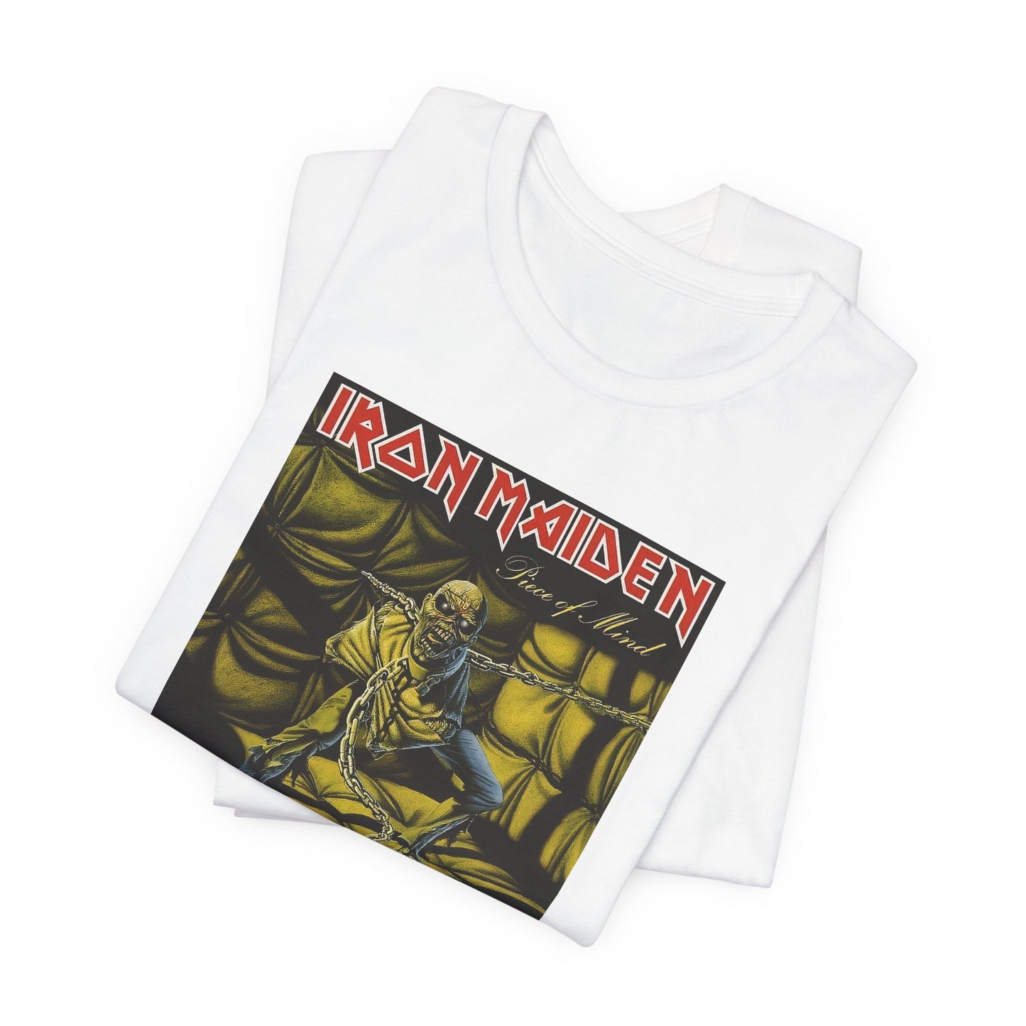 Iron Maiden Piece of Mind T-shirt - Vintage Cotton Iron Maiden Piece of Mind Shirt - Iron Maiden Graphic Band Print Tee