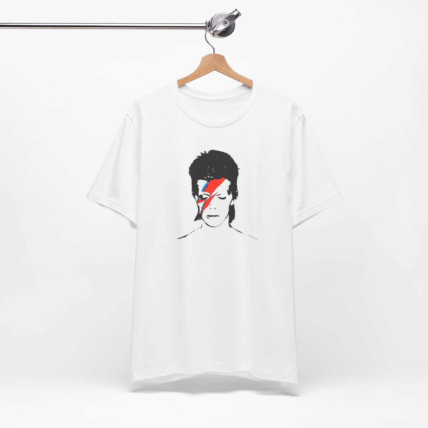 David Bowie Aladdin Sane White Cotton T-shirt