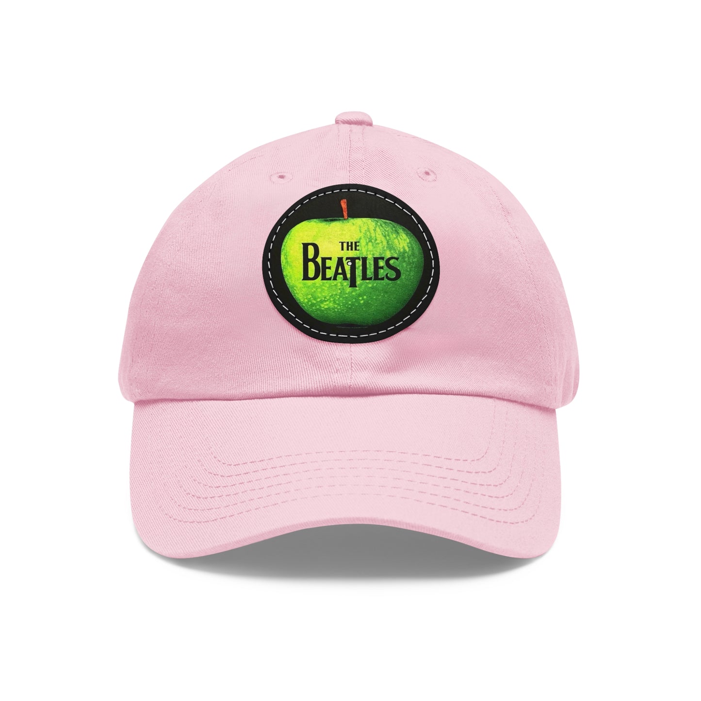 The Beatles Apple Logo Leather Patch Dad Cap