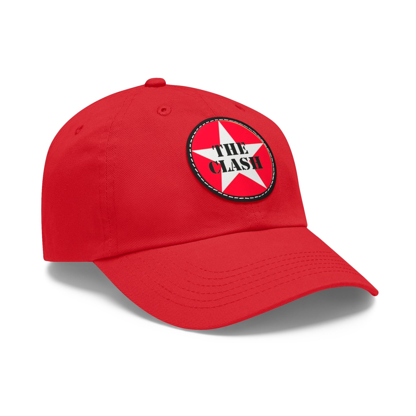 The Clash Logo Leather Patch Dad Cap