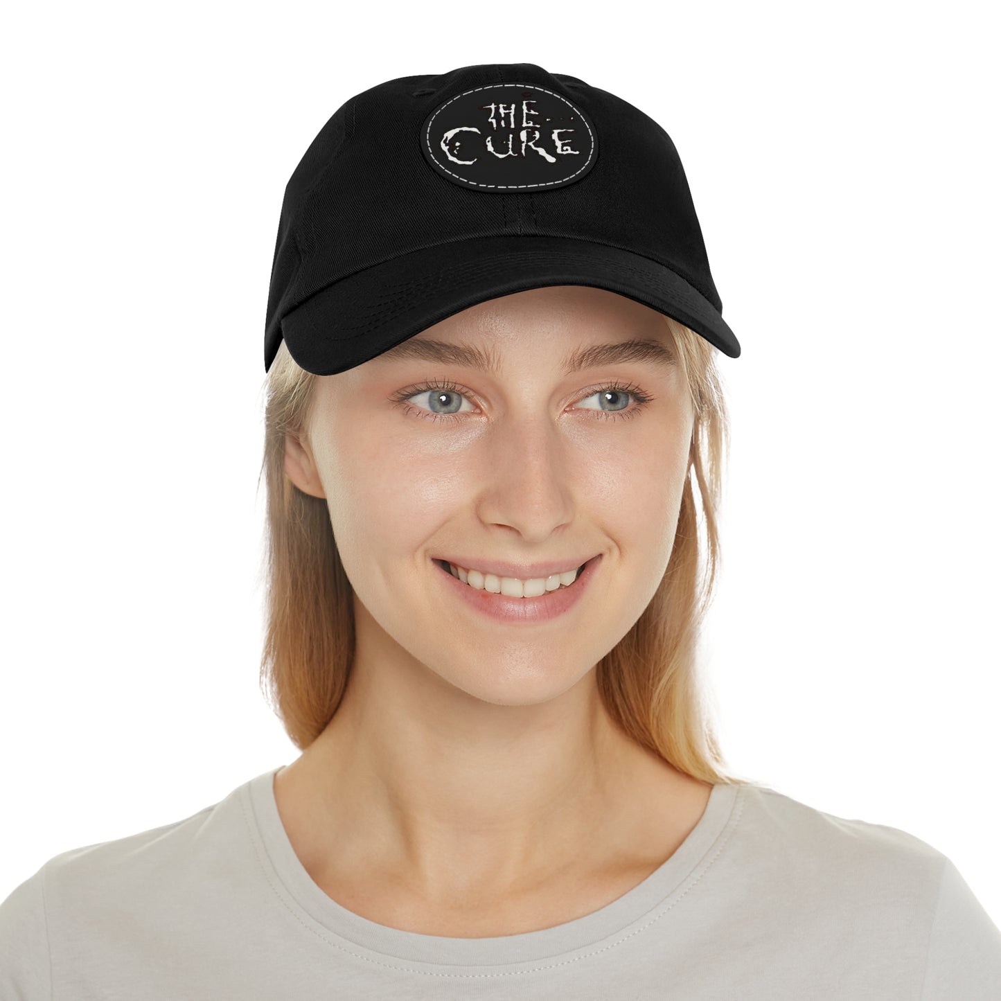 The Cure Baseball Cap - Cure Ball Cap - Unisex The Cure Gift - Leather Patch The Cure Dad Cap - Goth Gift