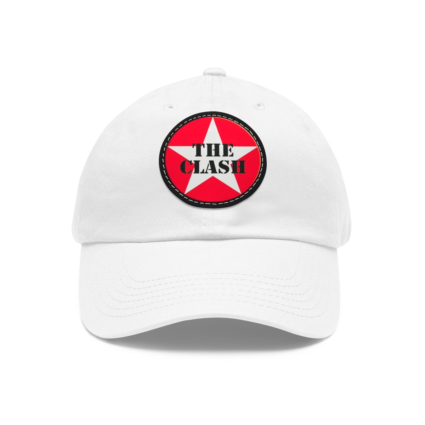 The Clash Logo Leather Patch Dad Cap