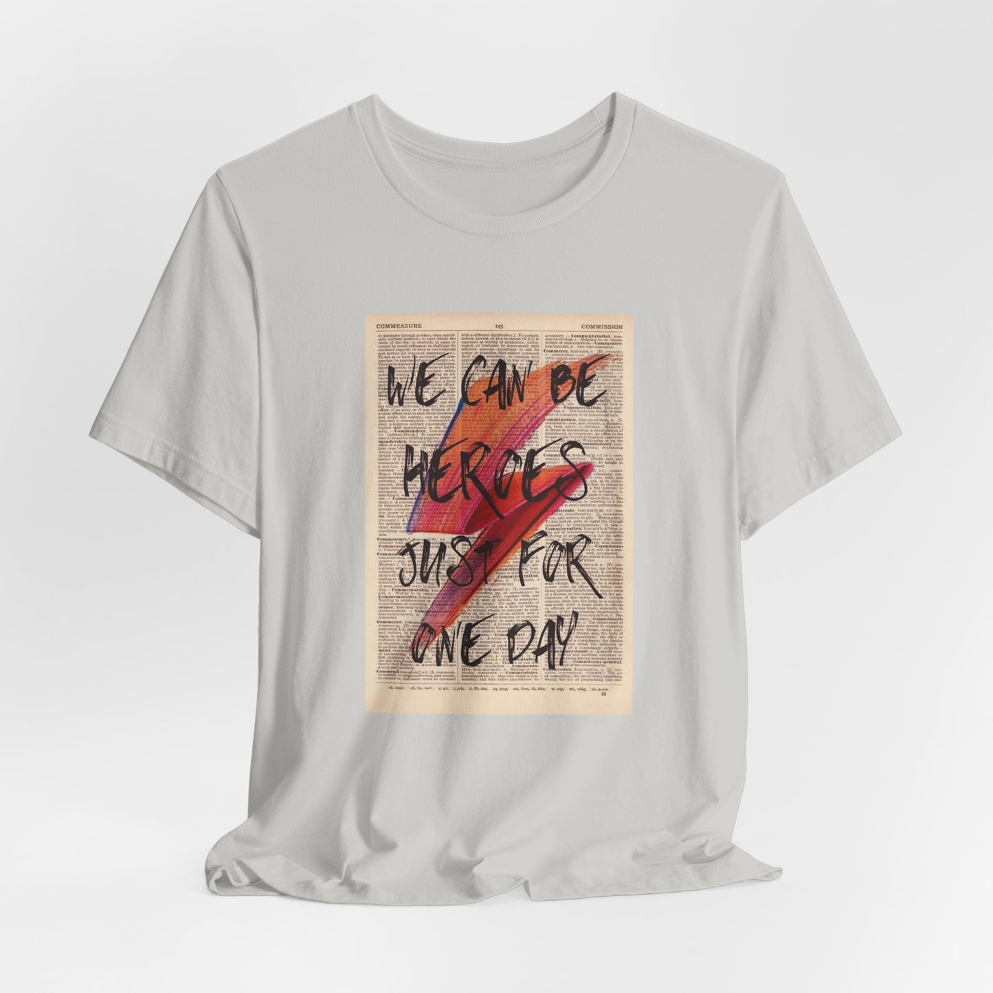 We Can Be Heroes Just For One Day Shirt - Vintage David Bowie Shirt - Retro Bowie T-shirt - Short Sleeve David Bowie