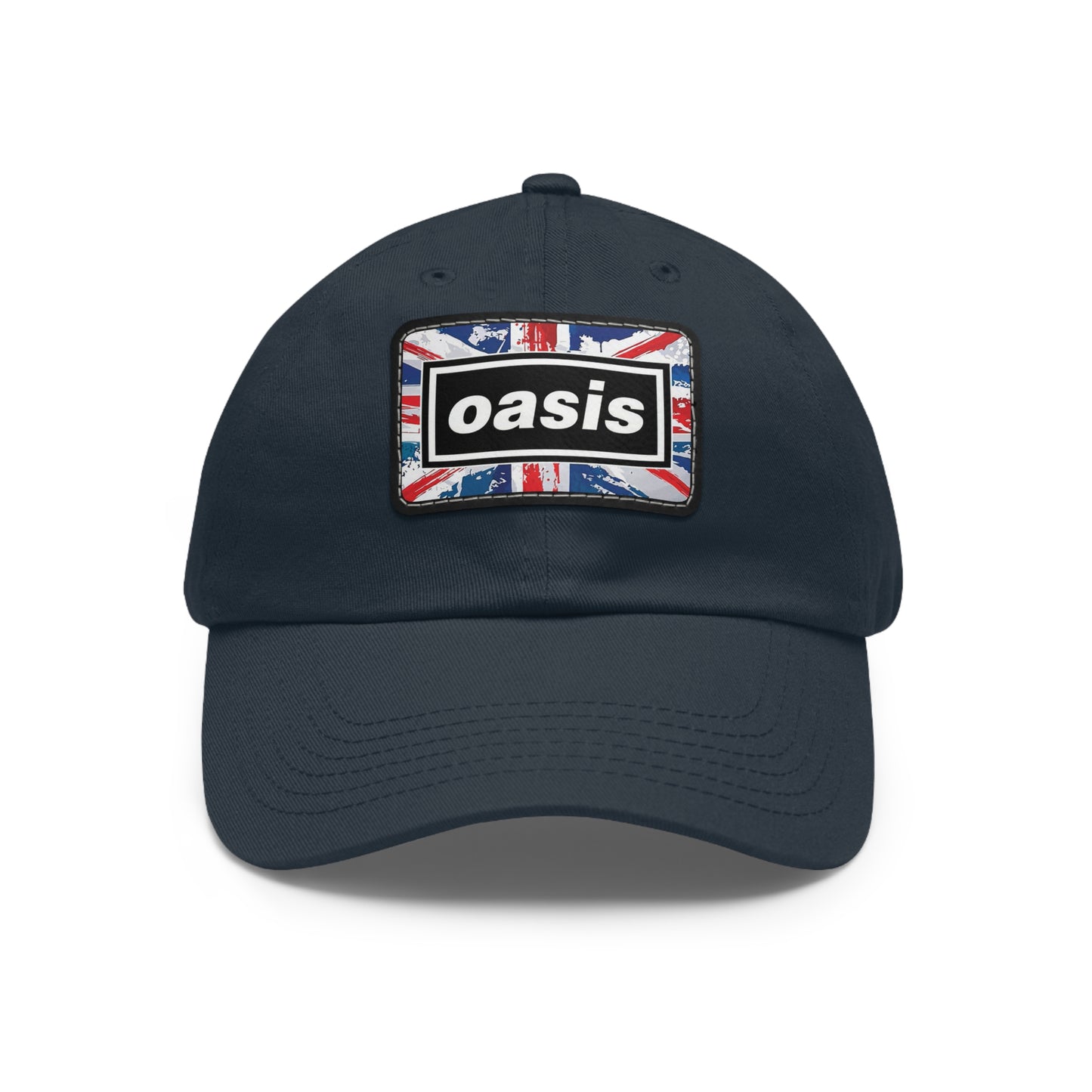 Oasis Logo Leather Patch Dad Cap