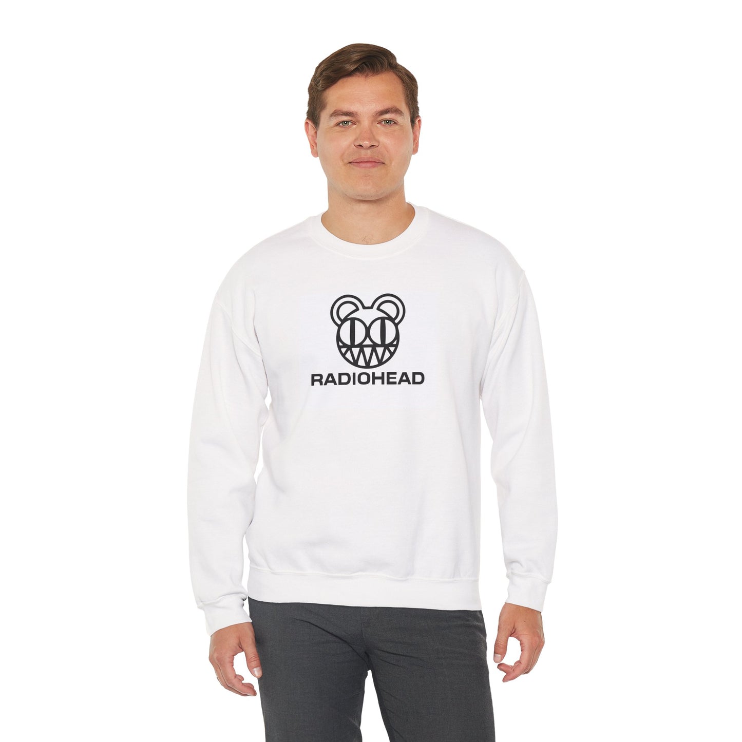 Radiohead Logo White Sweatshirt