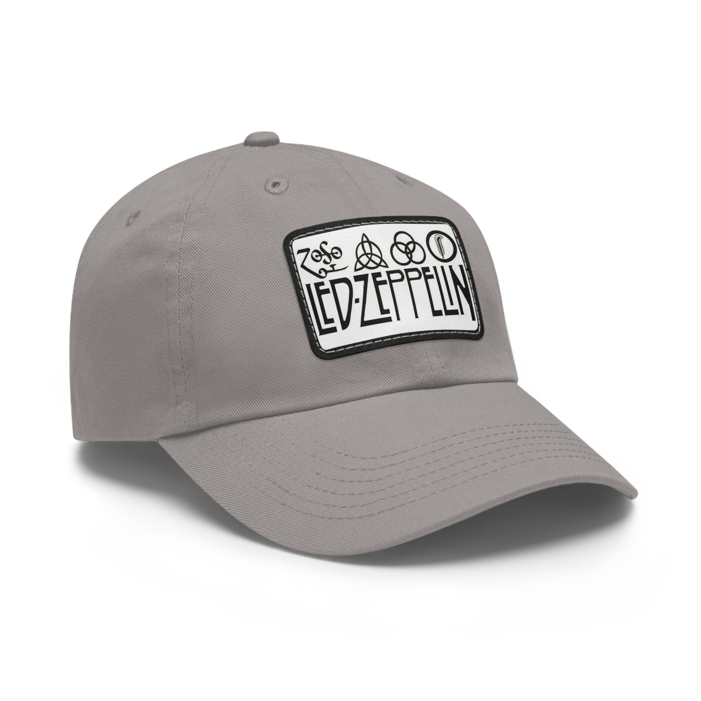 Led Zeppelin Zoso Leather Patch Dad Cap