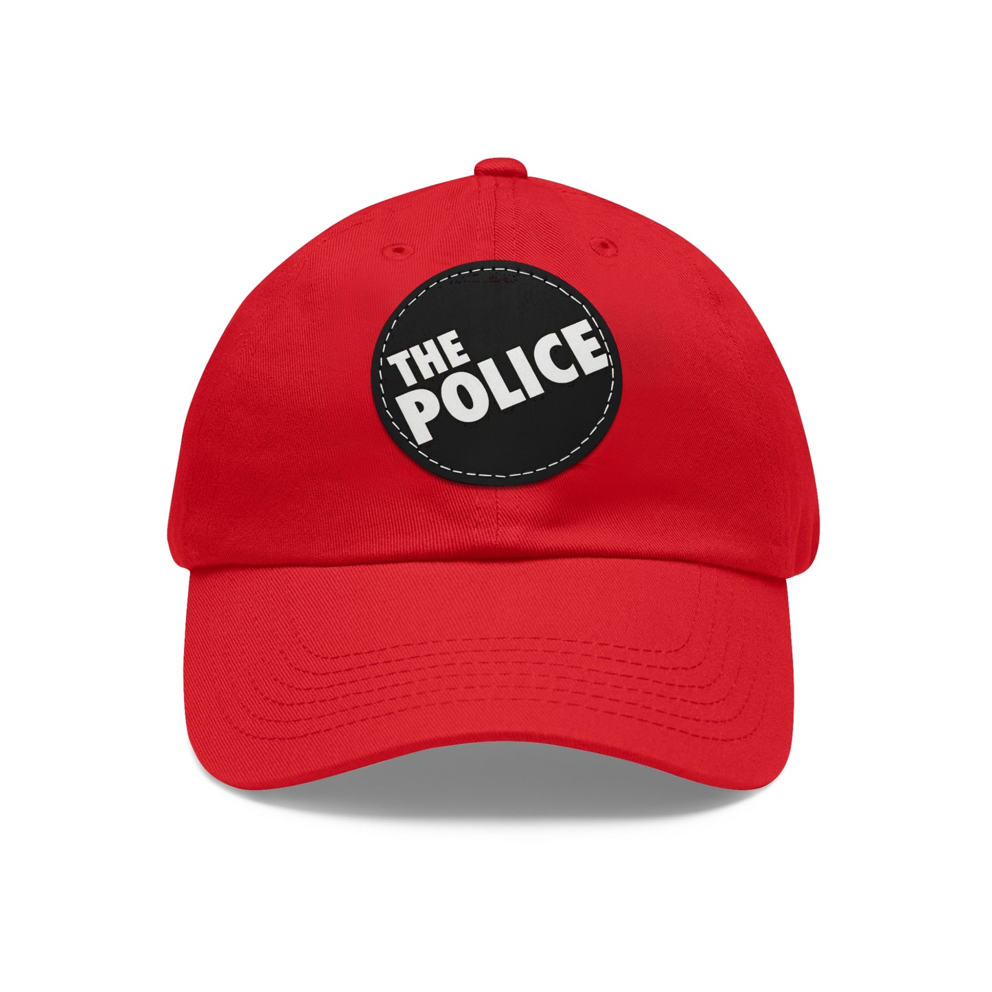 The Police Logo Leather Patch Dad Cap