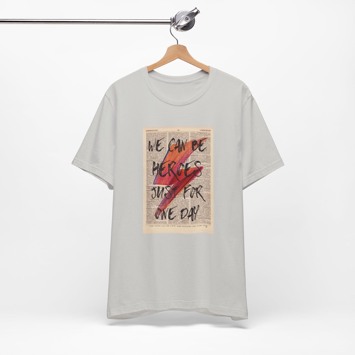 We Can Be Heroes Just For One Day Shirt - Vintage David Bowie Shirt - Retro Bowie T-shirt - Short Sleeve David Bowie