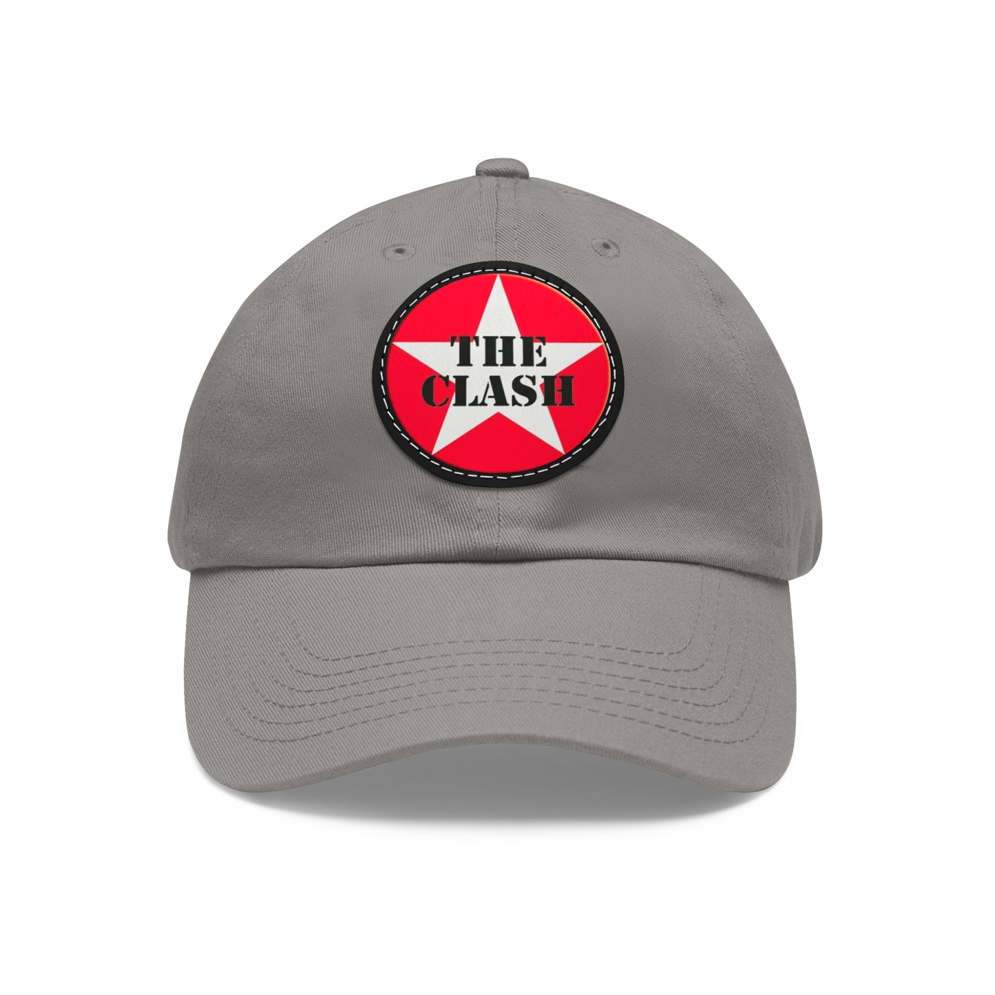 The Clash Logo Leather Patch Dad Cap