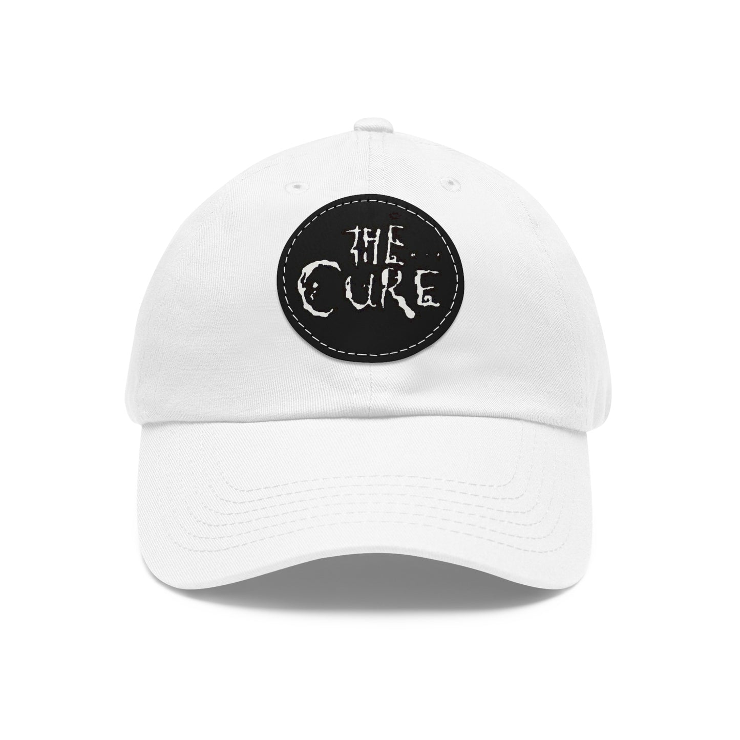 The Cure Logo Leather Patch Dad Cap