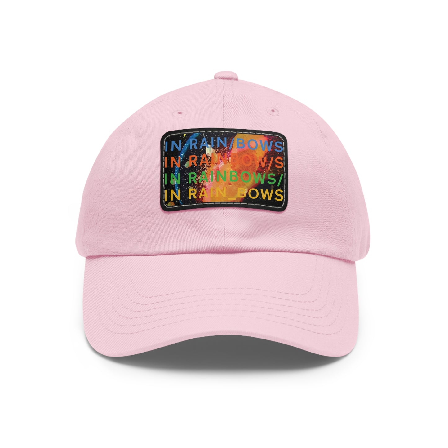 Radiohead In Rainbows Leather Patch Dad Cap