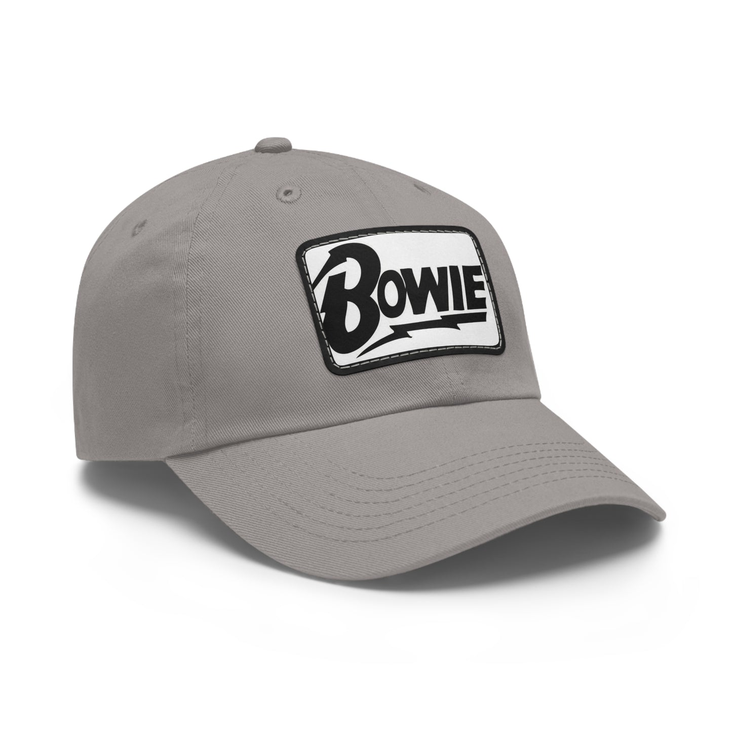 David Bowie Leather Patch Dad Cap