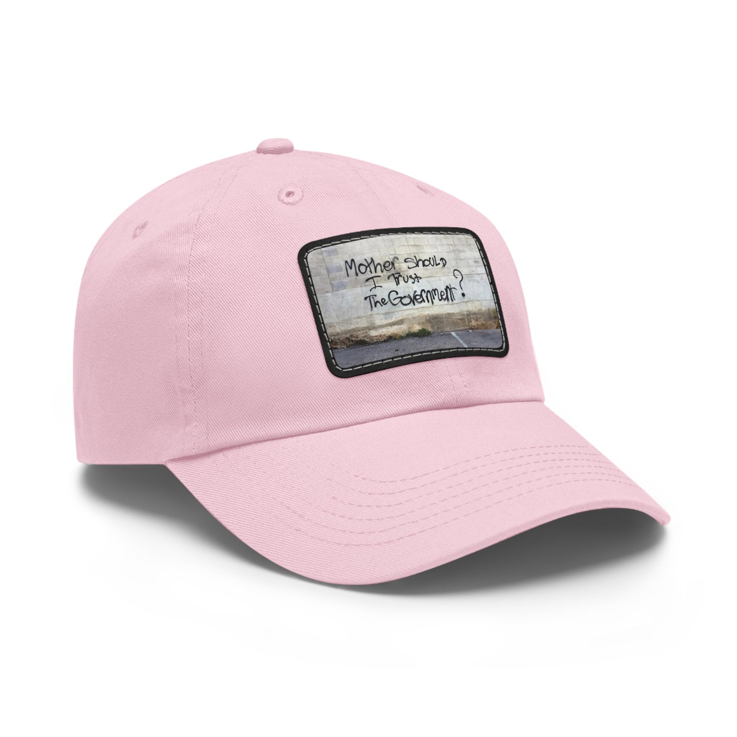 Pink Floyd The Wall Mother Should I Trust the Government Dad Cap with Leather Patch