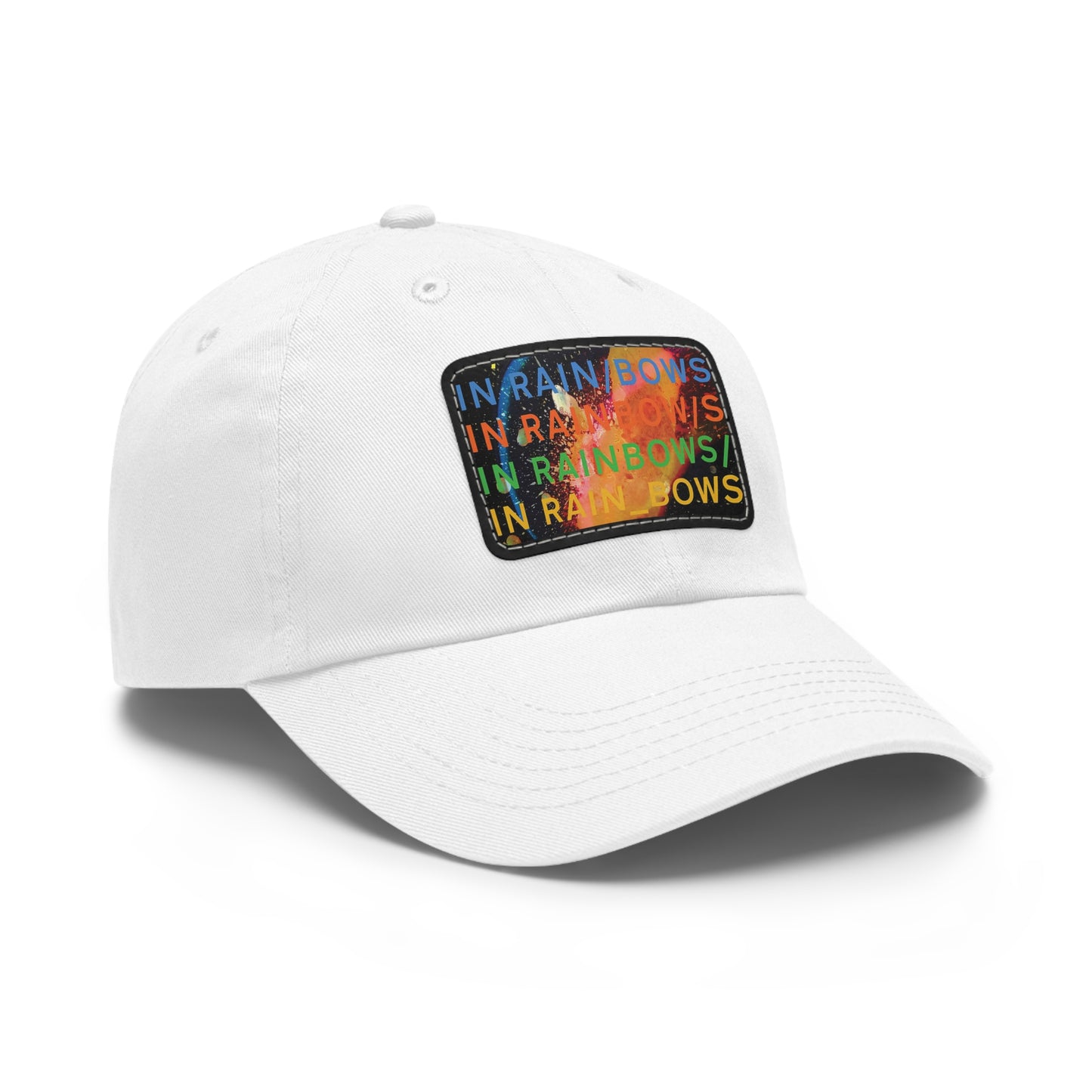 Radiohead In Rainbows Leather Patch Dad Cap