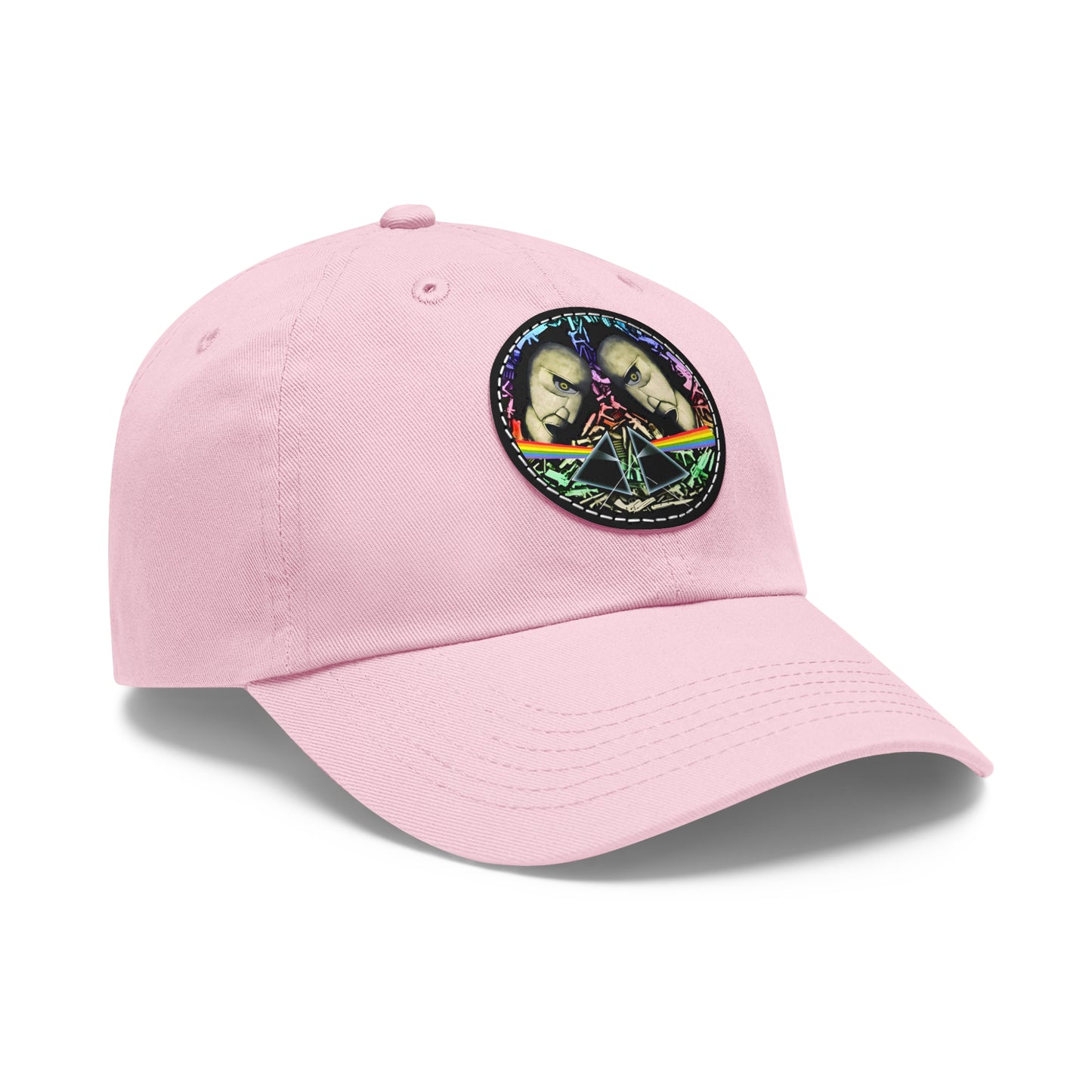 Pink Floyd Dark Side of the Moon Division Bell Leather Patch Dad Cap