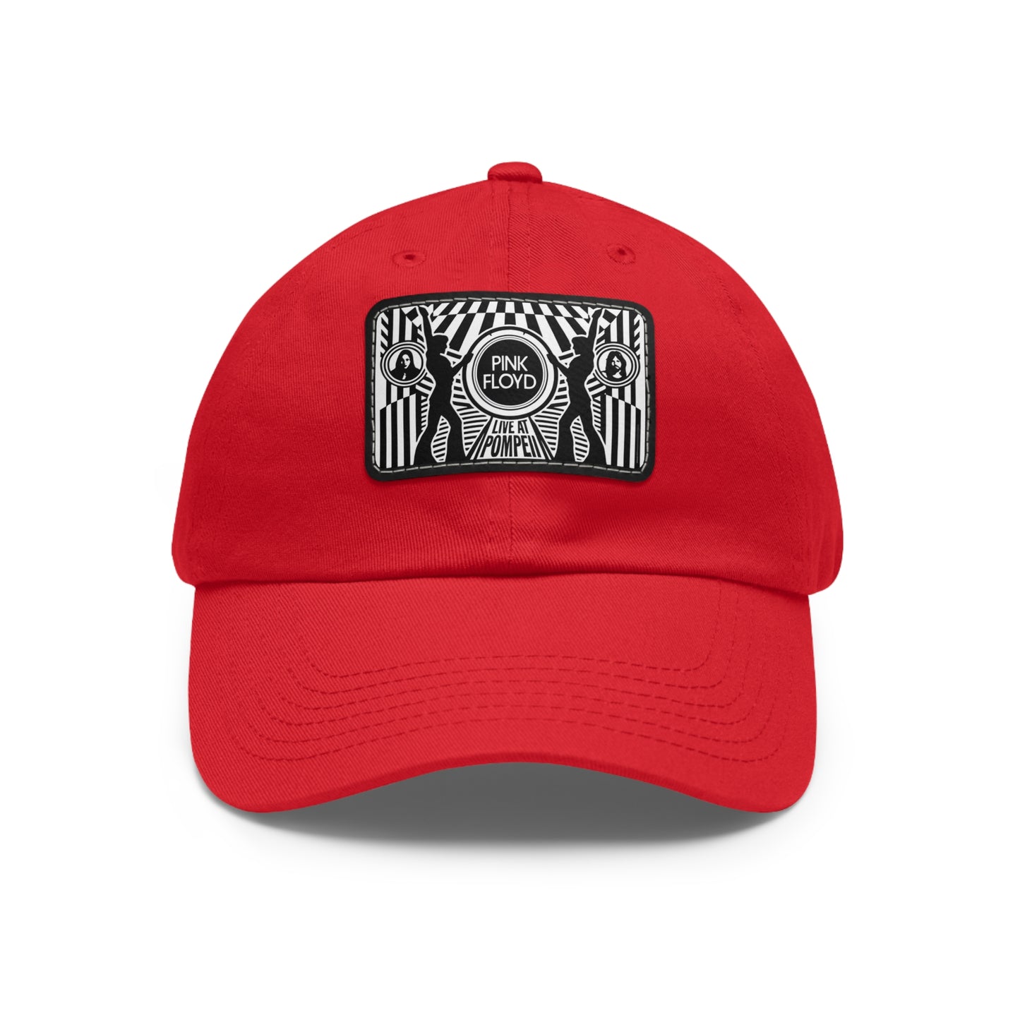 Pink Floyd Pompeii Leather patch Dad Cap