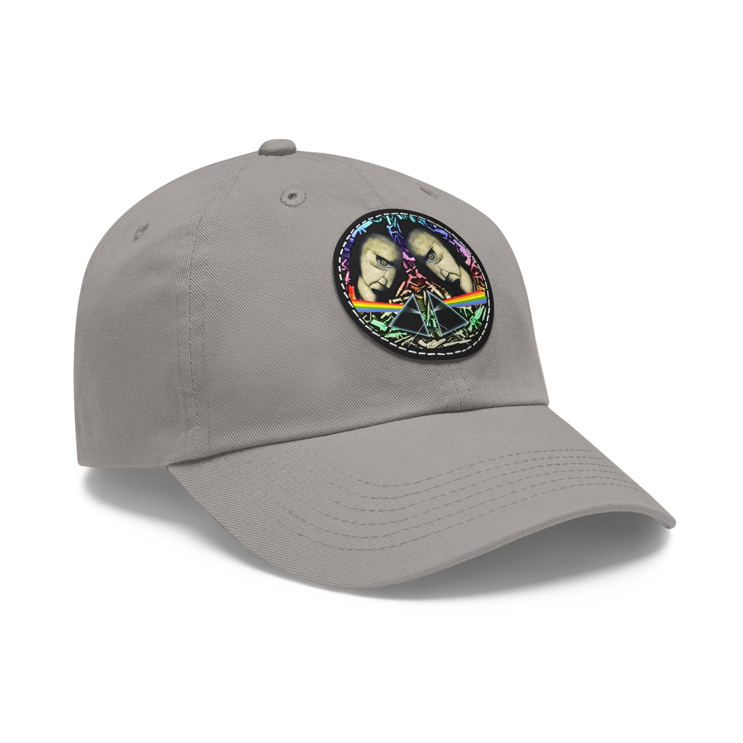 Pink Floyd Dark Side of the Moon Division Bell Leather Patch Dad Cap