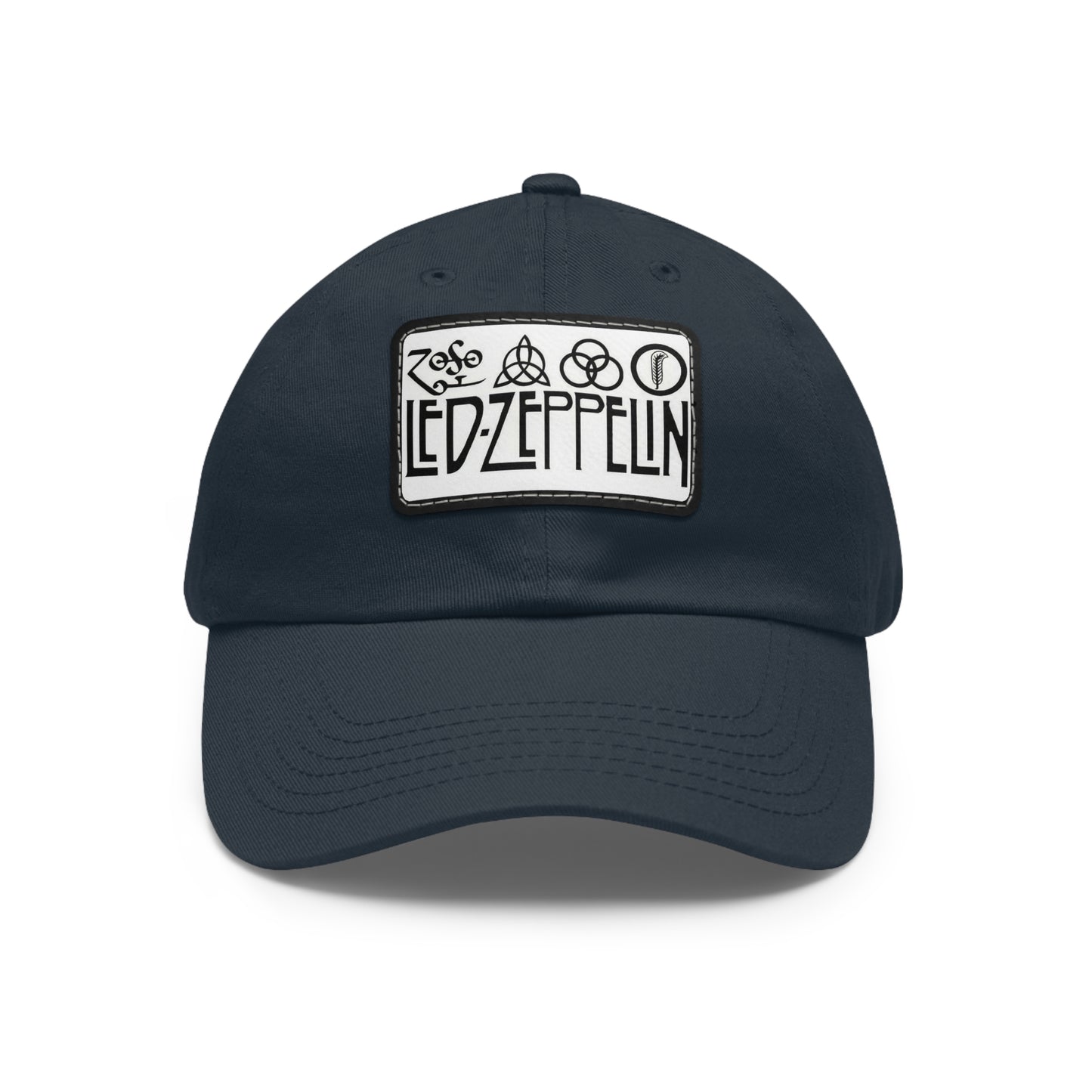 Led Zeppelin Zoso Leather Patch Dad Cap
