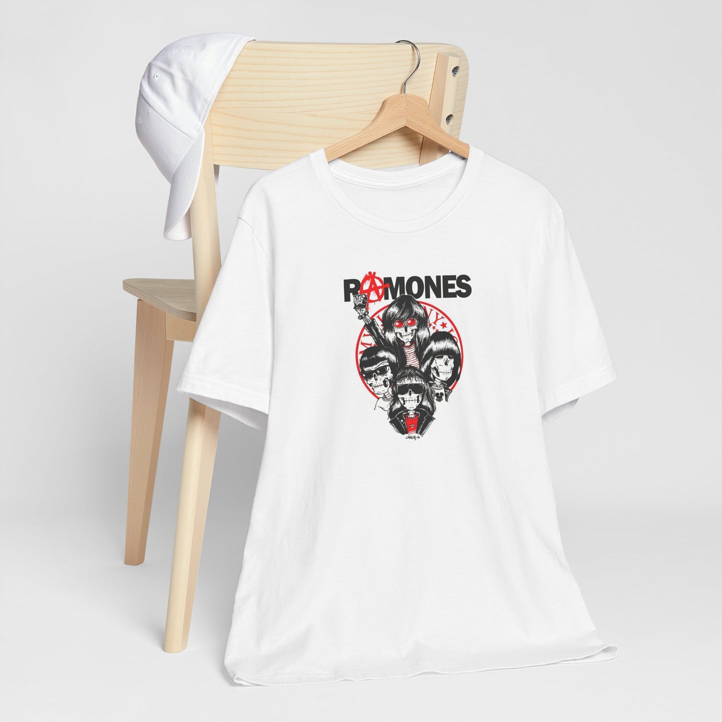 White Cotton Ramones Tee