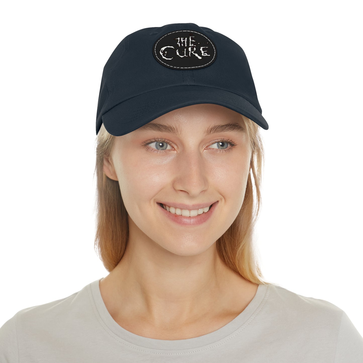 The Cure Baseball Cap - Cure Ball Cap - Unisex The Cure Gift - Leather Patch The Cure Dad Cap - Goth Gift