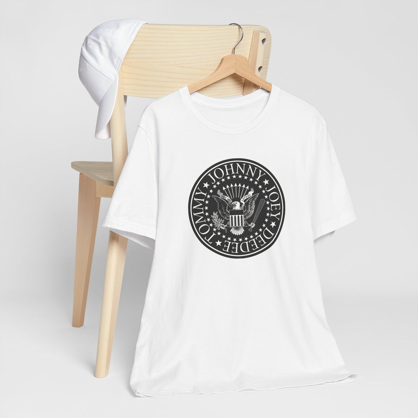 Ramones Logo White Cotton T-shirt