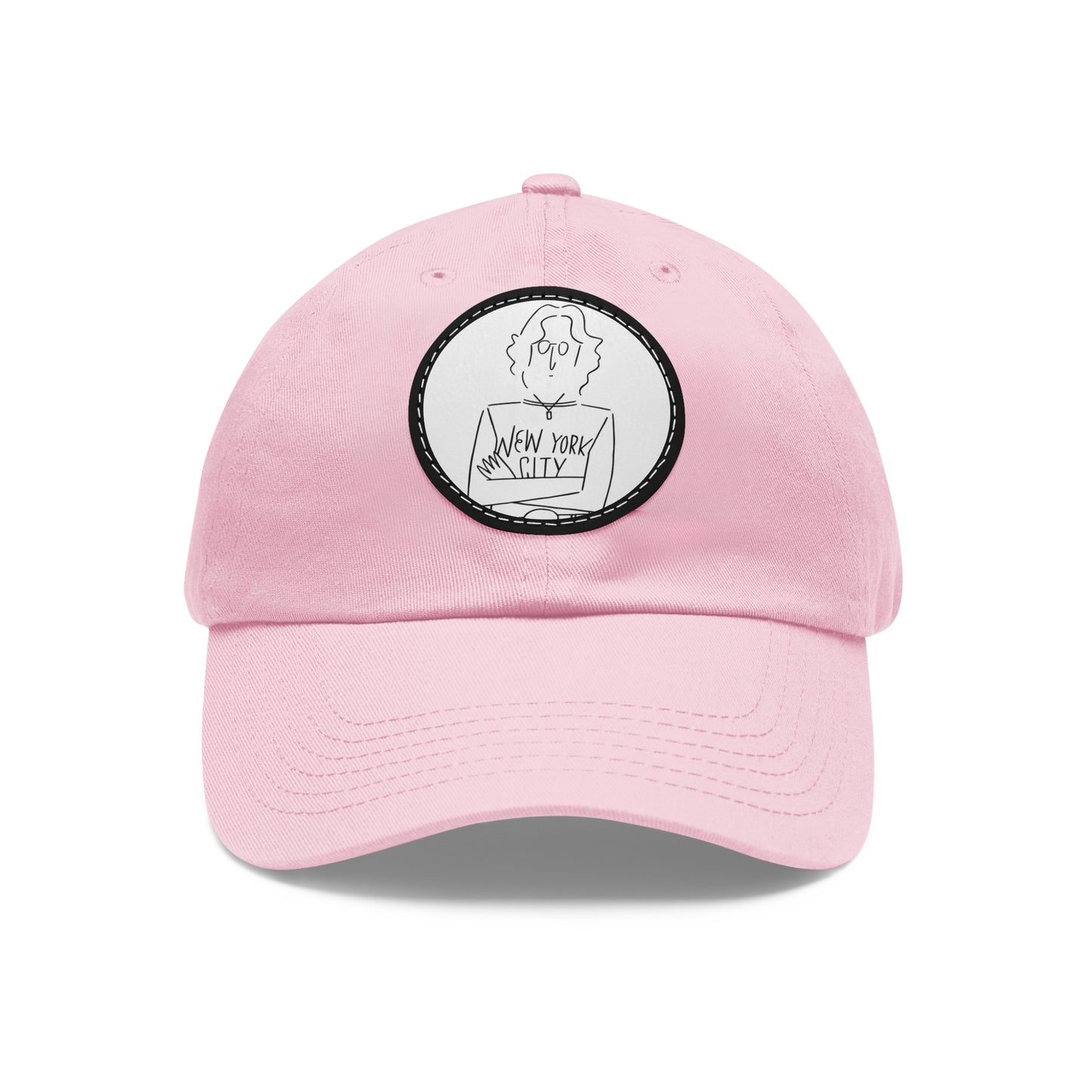 John Lennon New York City Leather Patch Dad Cap