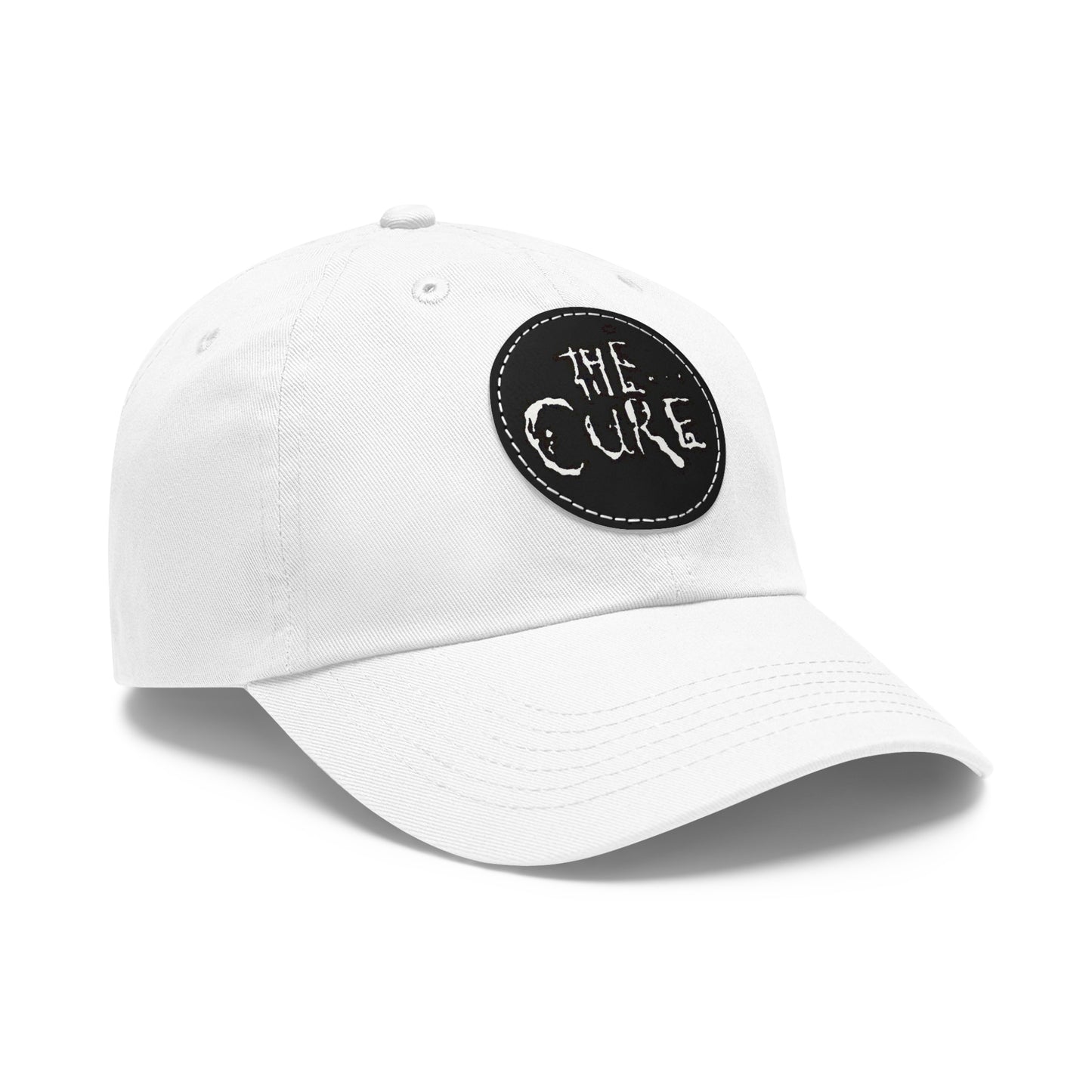 The Cure Logo Leather Patch Dad Cap