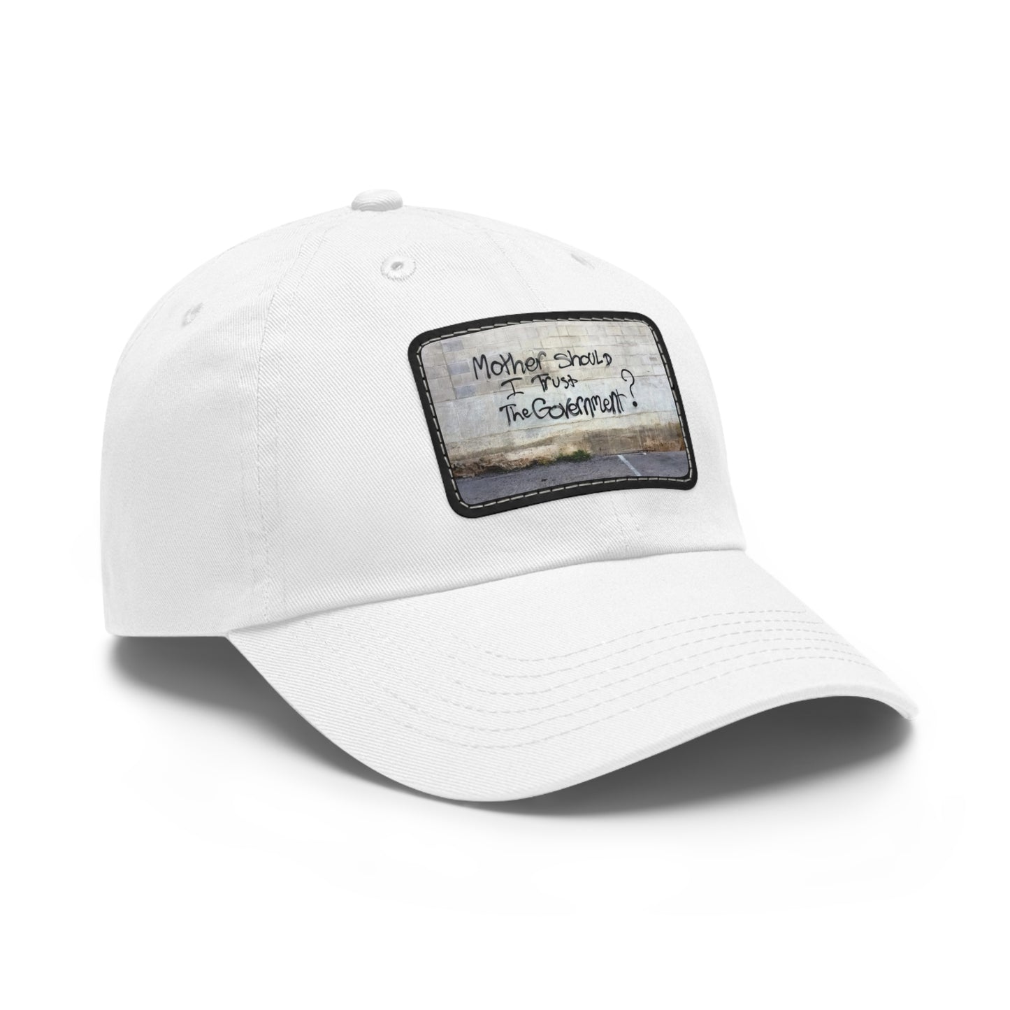 Pink Floyd The Wall Mother Should I Trust the Government Dad Cap with Leather Patch