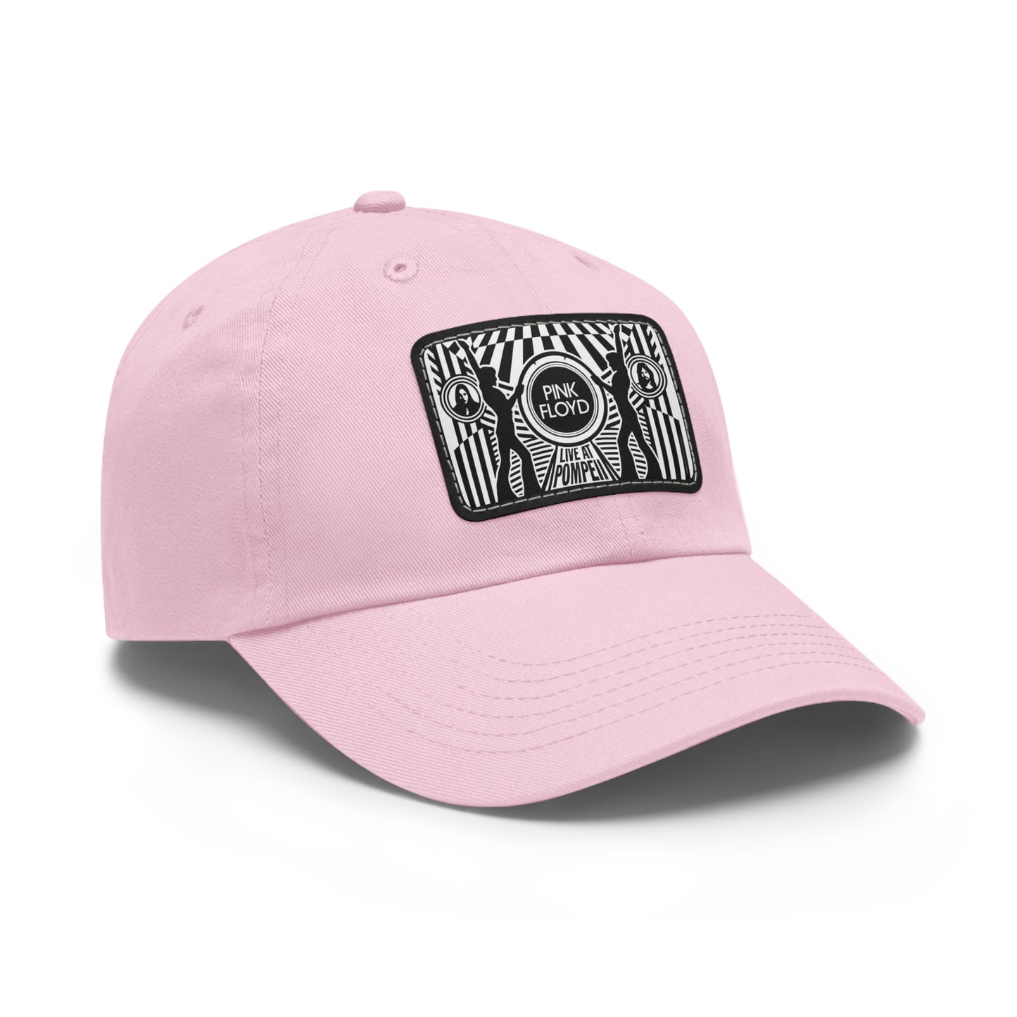 Pink Floyd Pompeii Leather patch Dad Cap