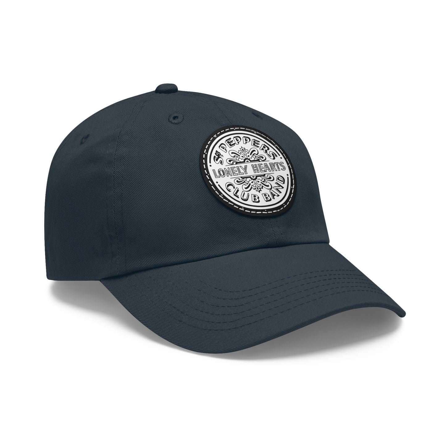 Beatles Sgt Peppers Leather Patch Dad Cap