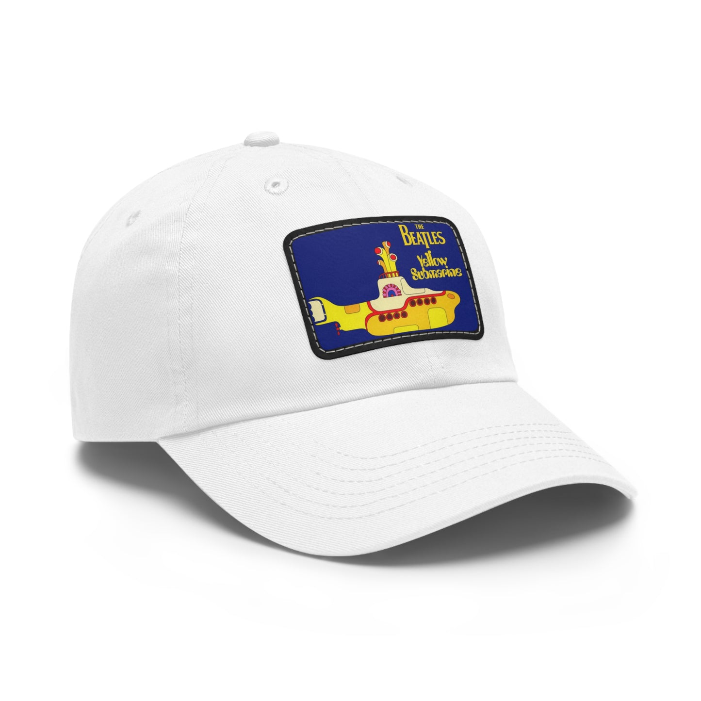 Beatles Yellow Submarine Leather Patch Dad Cap