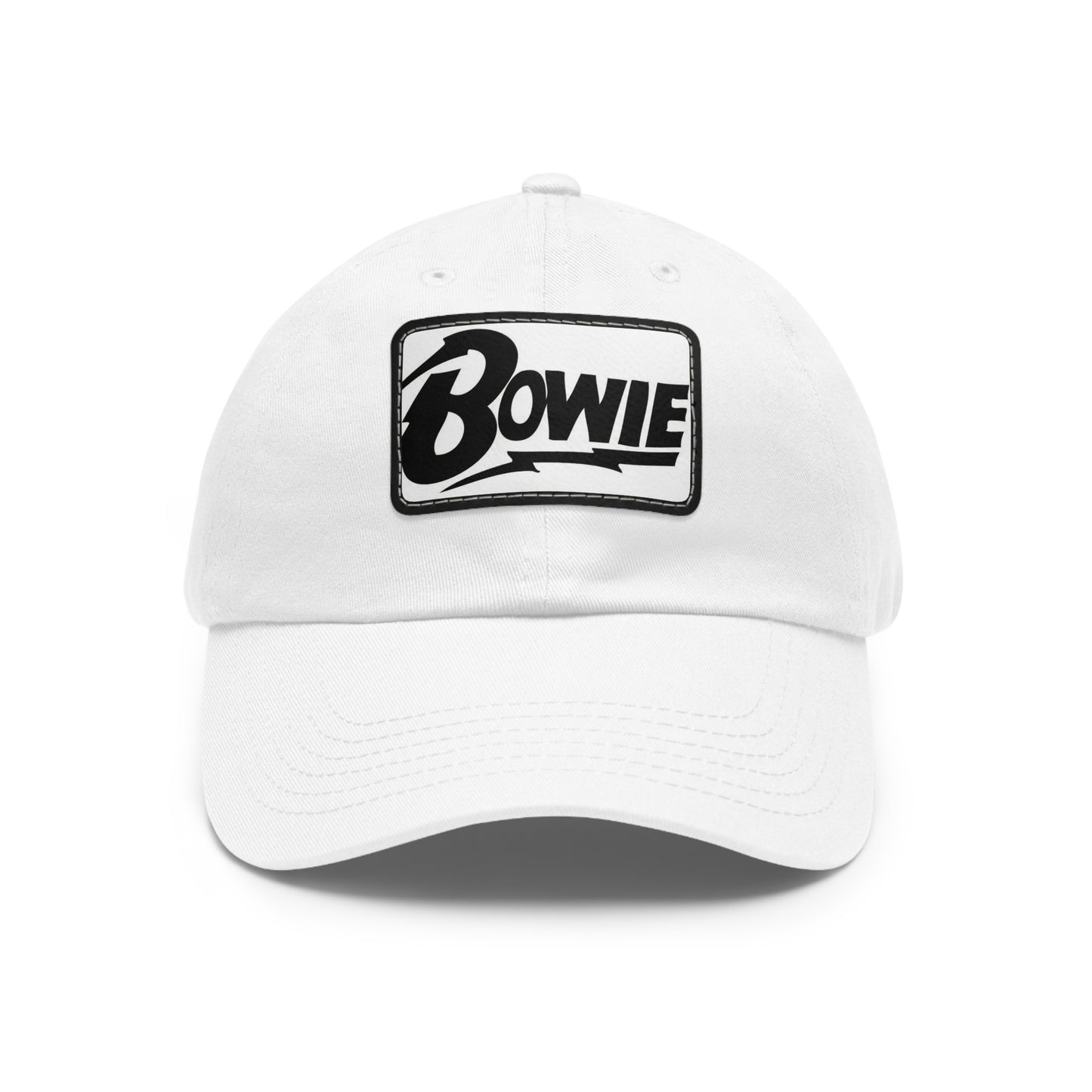 David Bowie Leather Patch Dad Cap