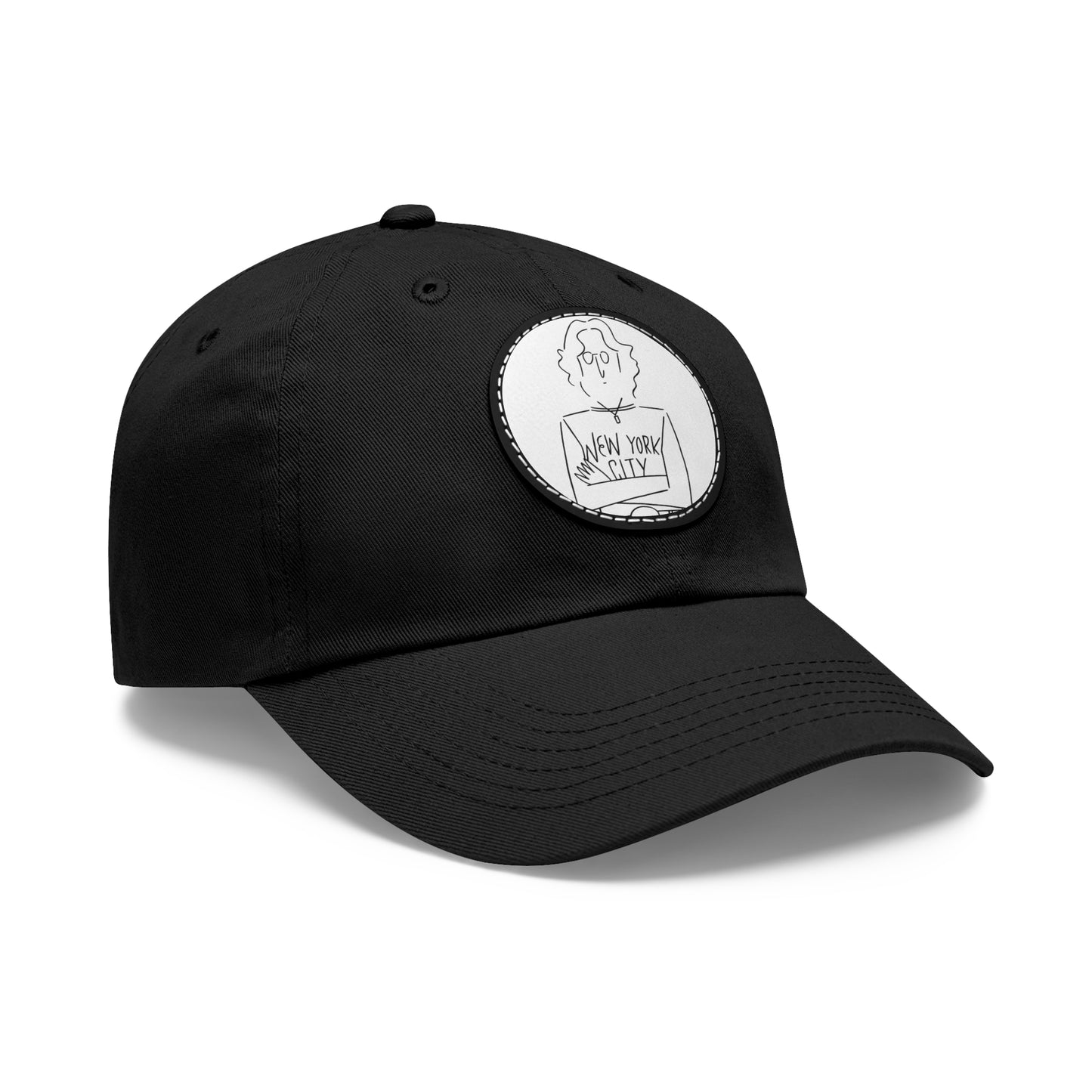 John Lennon New York City Leather Patch Dad Cap