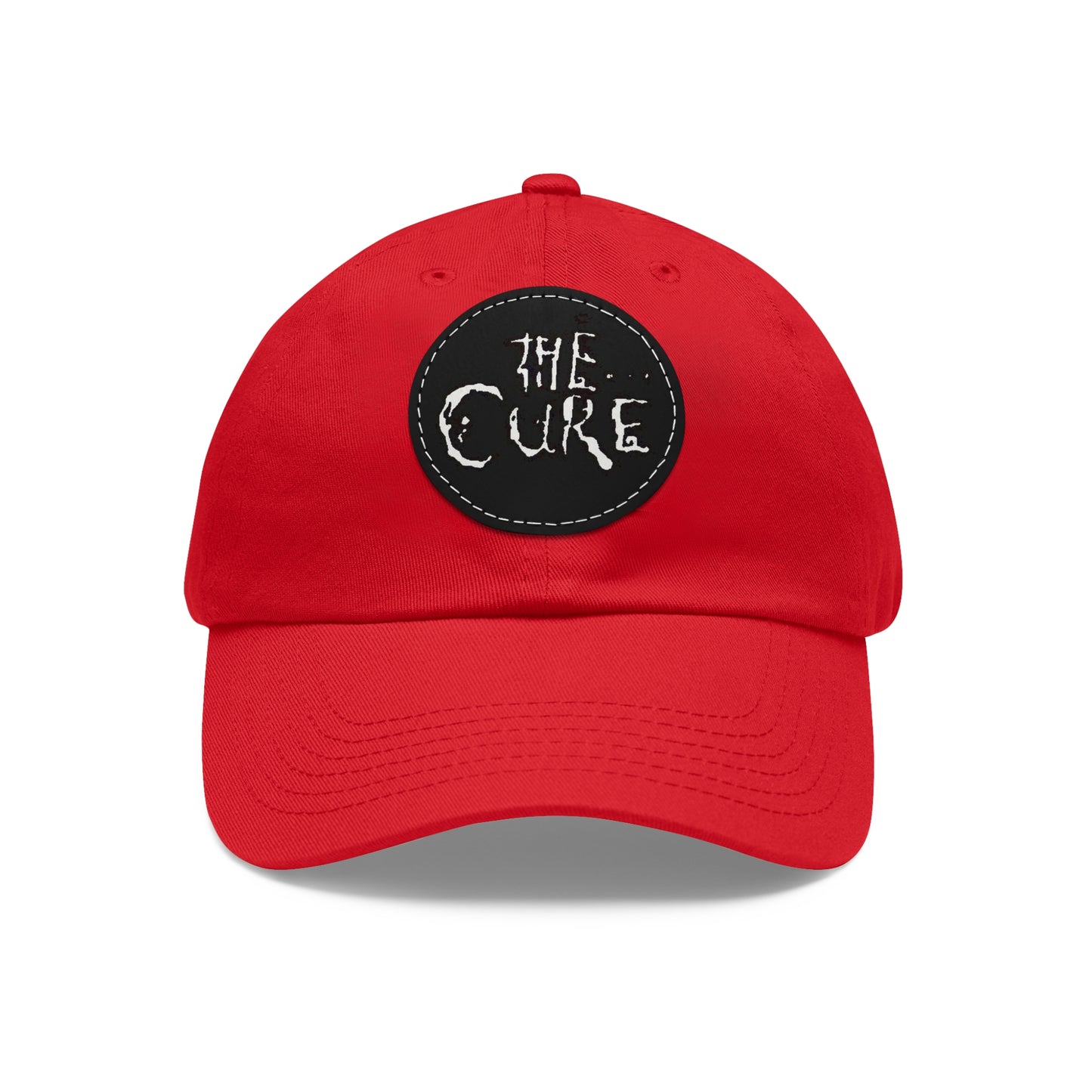 The Cure Logo Leather Patch Dad Cap
