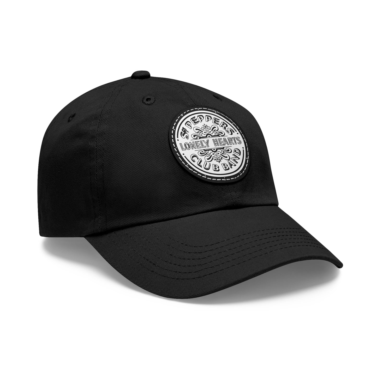 Beatles Sgt Peppers Leather Patch Dad Cap