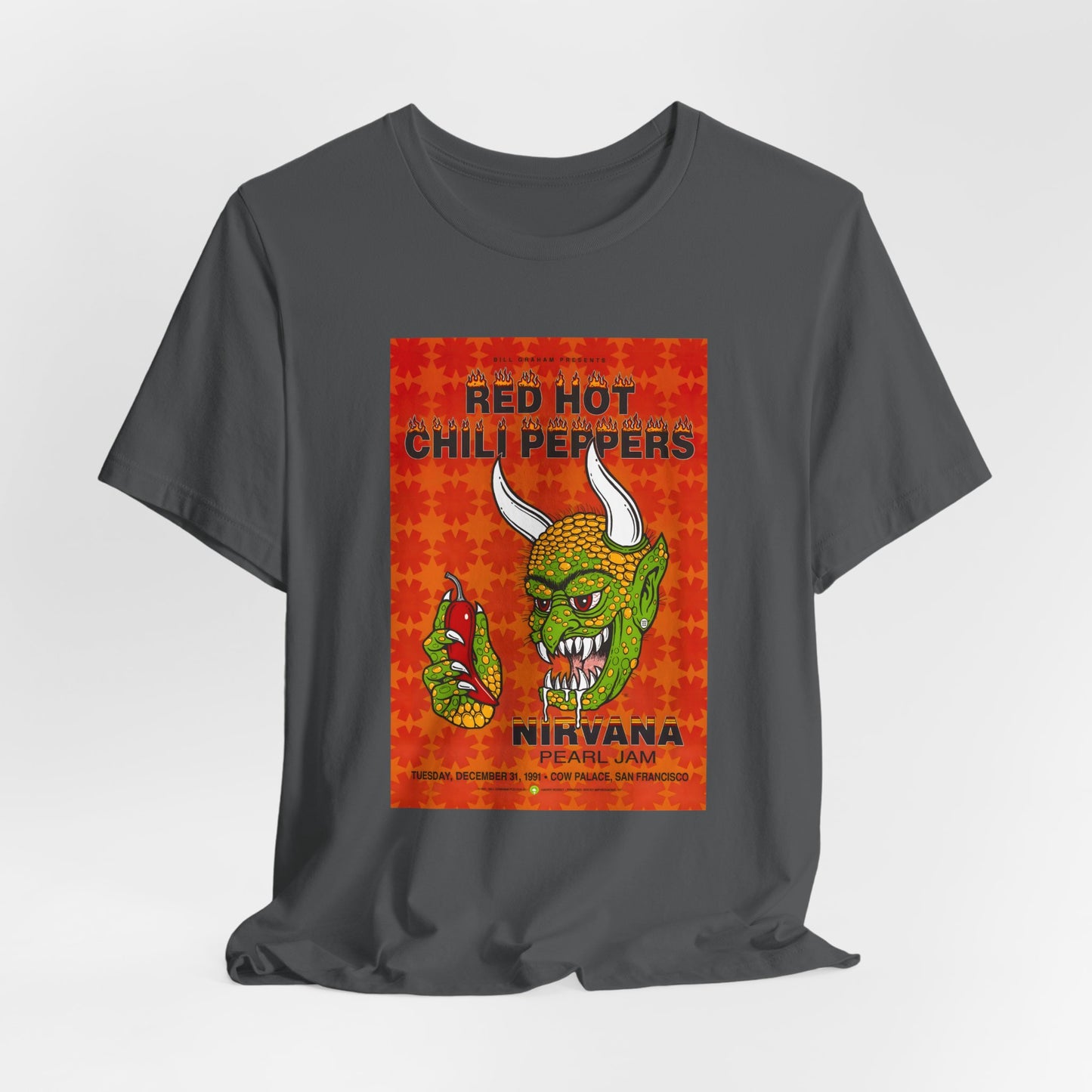 Red Hot Chili Peppers, Pearl Jam Nirvana San Francisco Tour Shirt