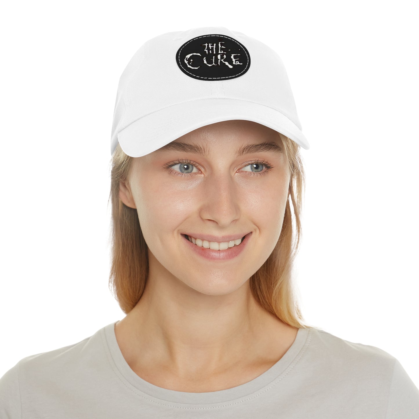The Cure Baseball Cap - Cure Ball Cap - Unisex The Cure Gift - Leather Patch The Cure Dad Cap - Goth Gift