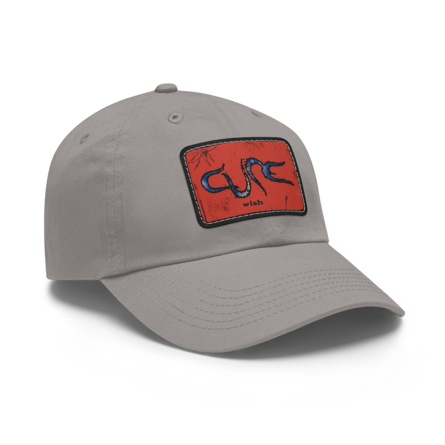 Cure Wish Leather Patch Dad Cap